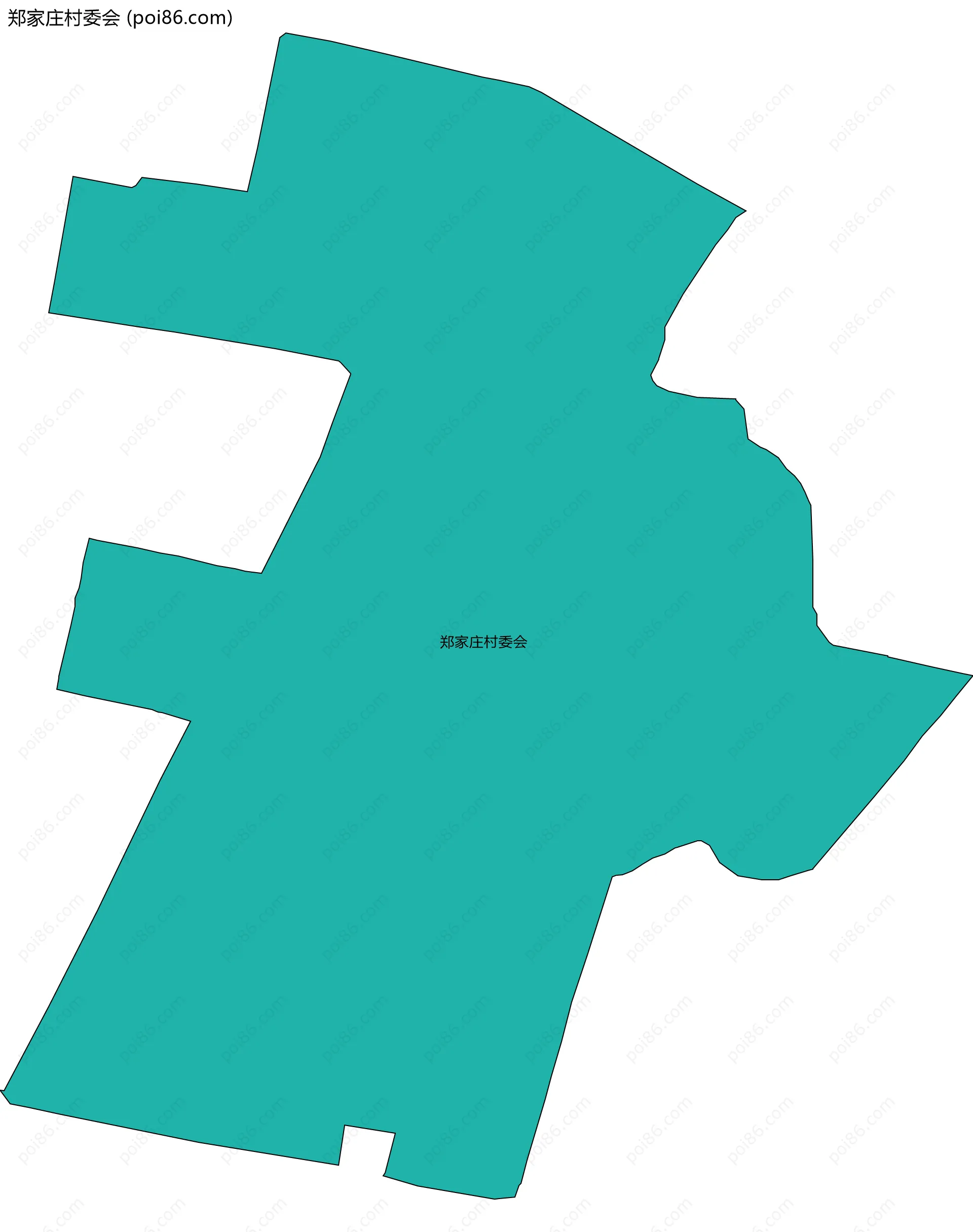 郑家庄村委会边界地图
