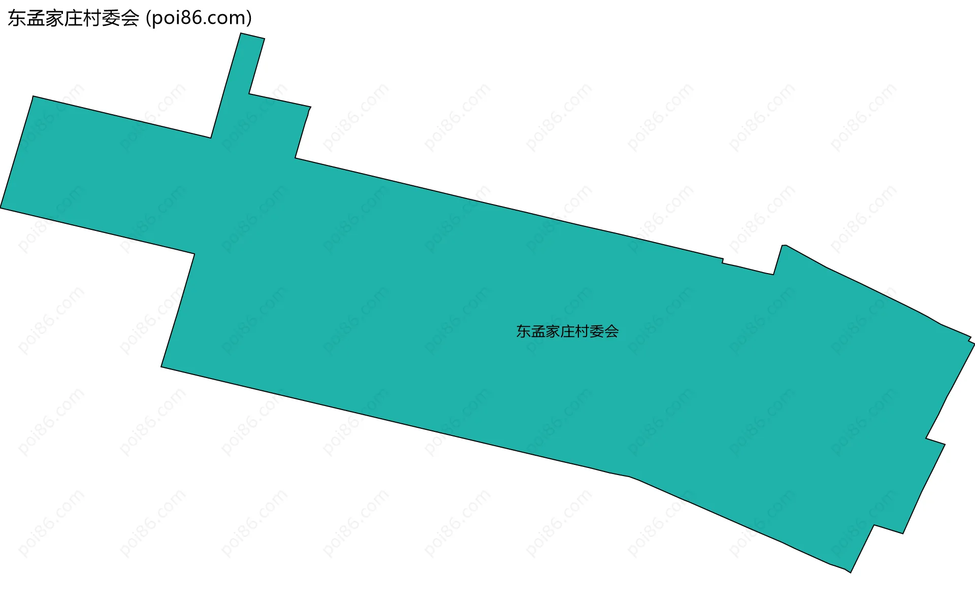 东孟家庄村委会边界地图