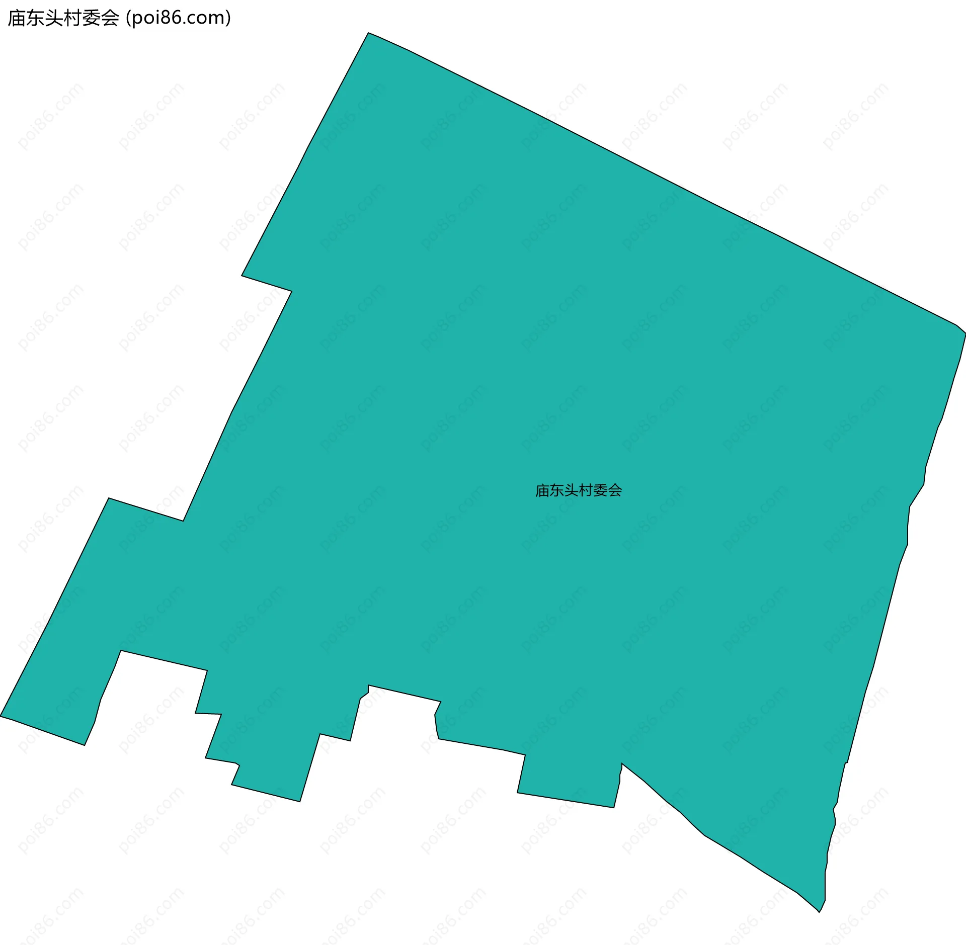 庙东头村委会边界地图