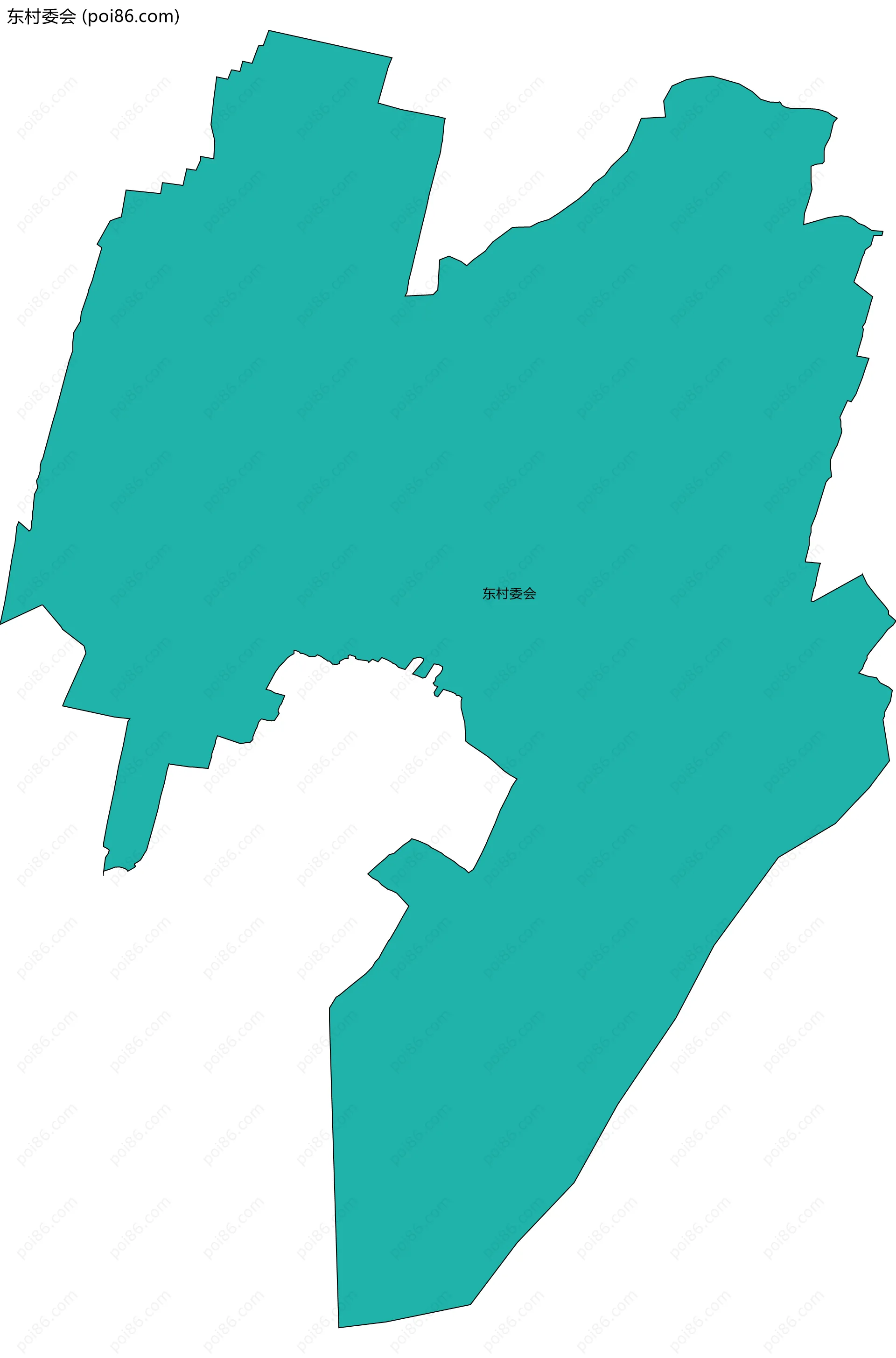 东村委会边界地图