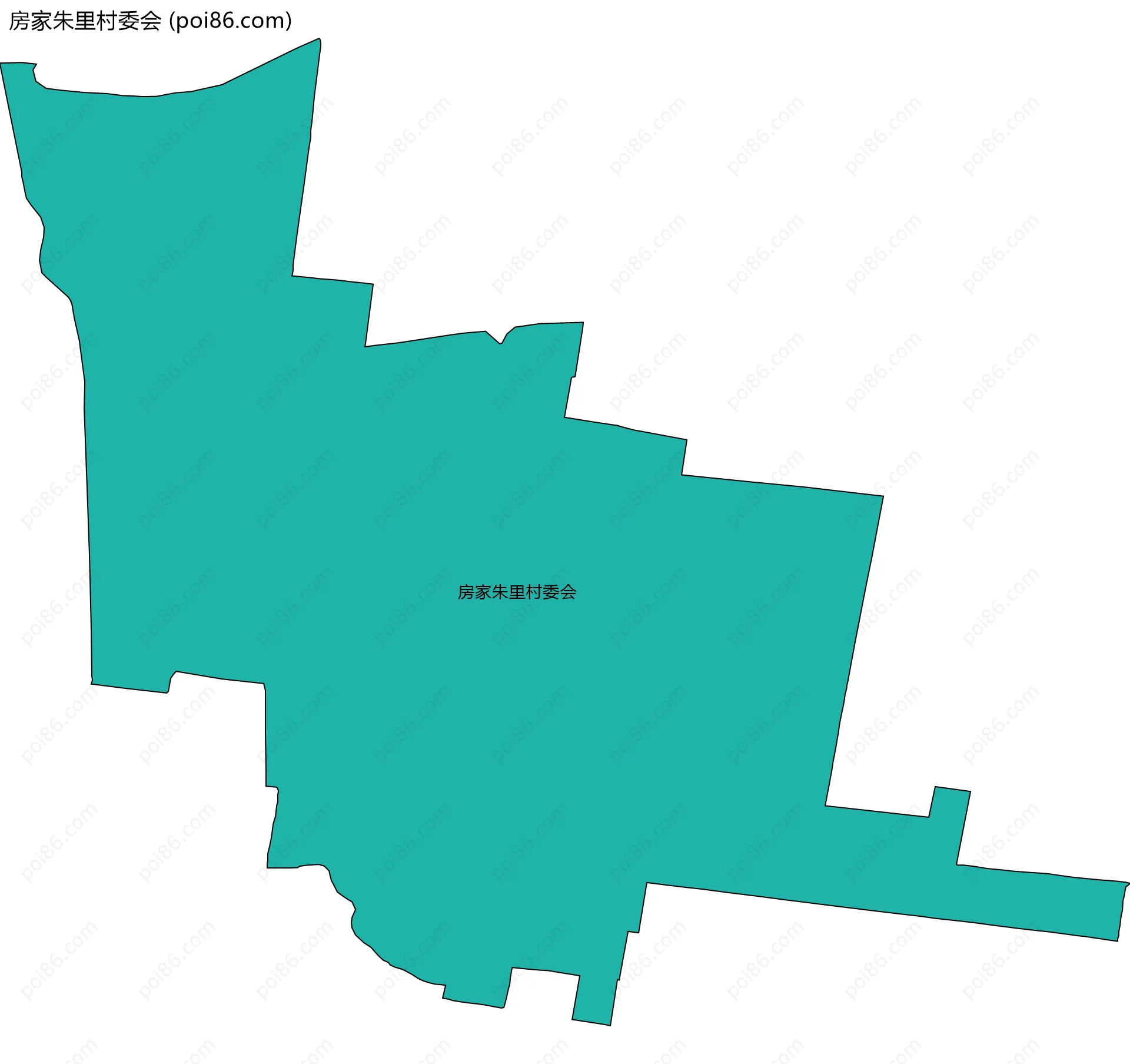 房家朱里村委会边界地图