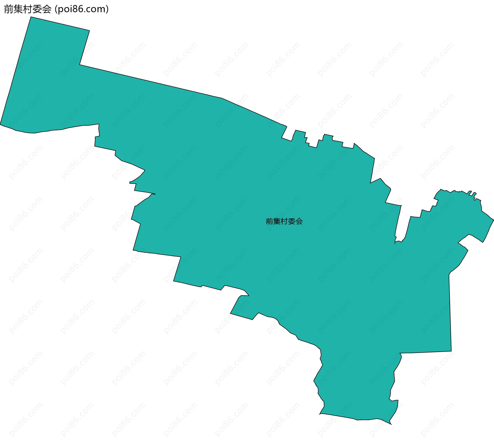 前集村委会边界地图