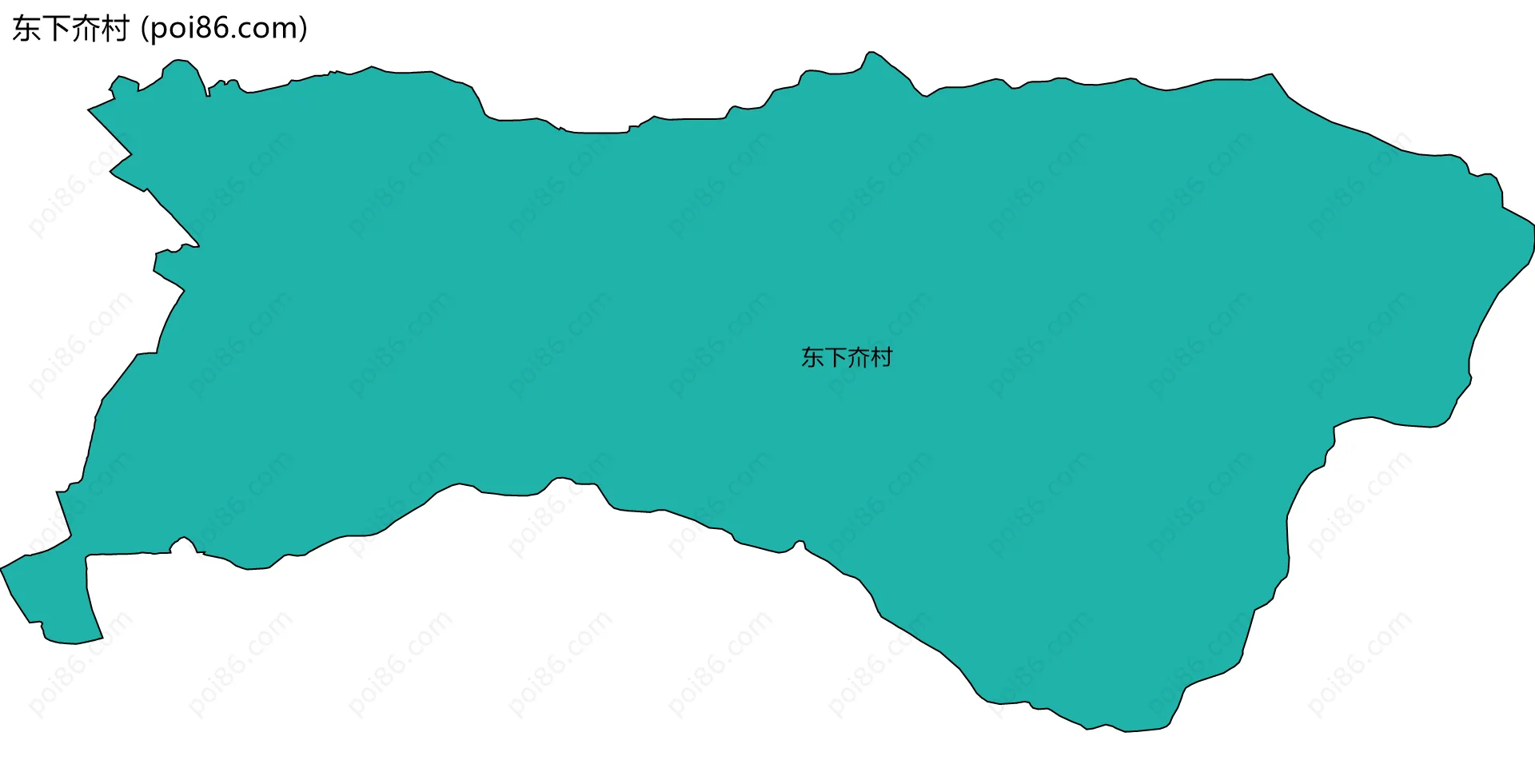 东下夼村边界地图