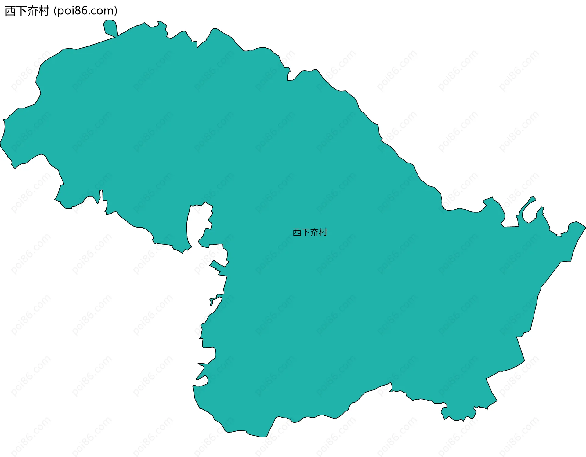 西下夼村边界地图