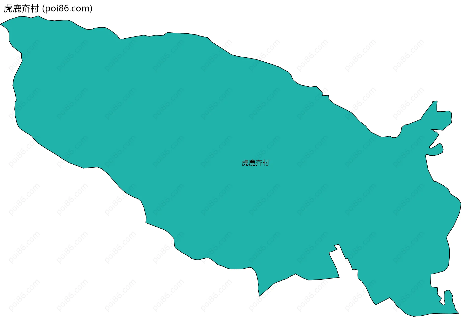 虎鹿夼村边界地图