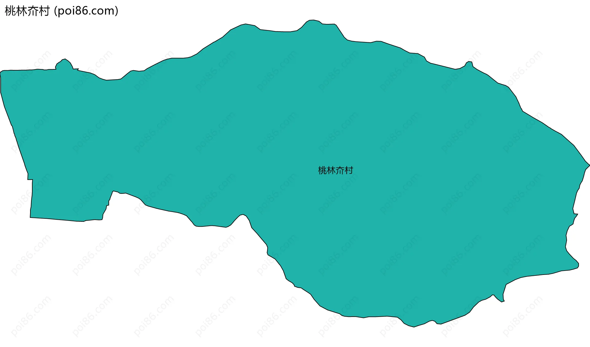 桃林夼村边界地图
