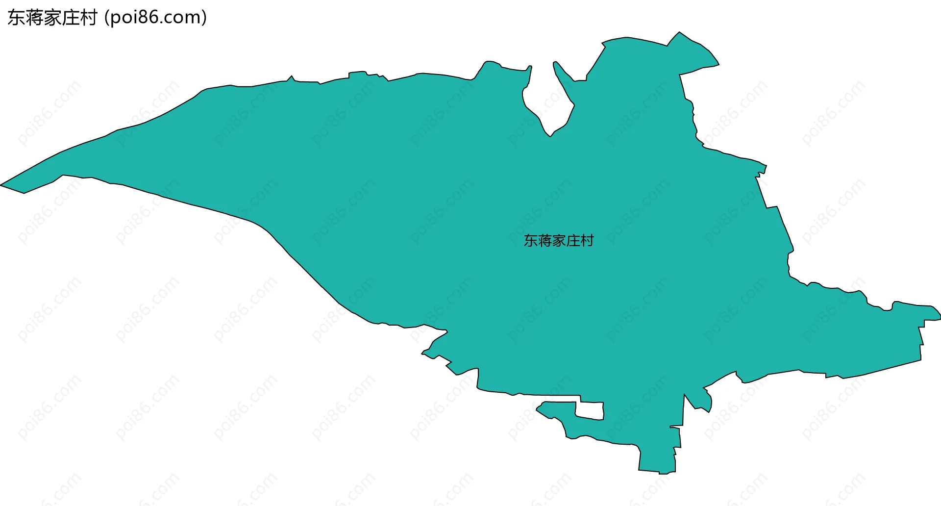 东蒋家庄村边界地图