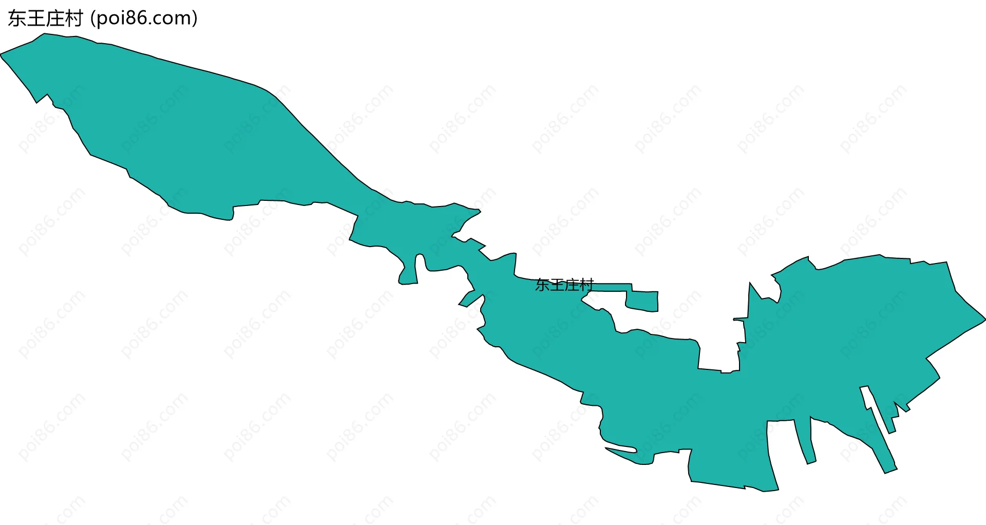 东王庄村边界地图