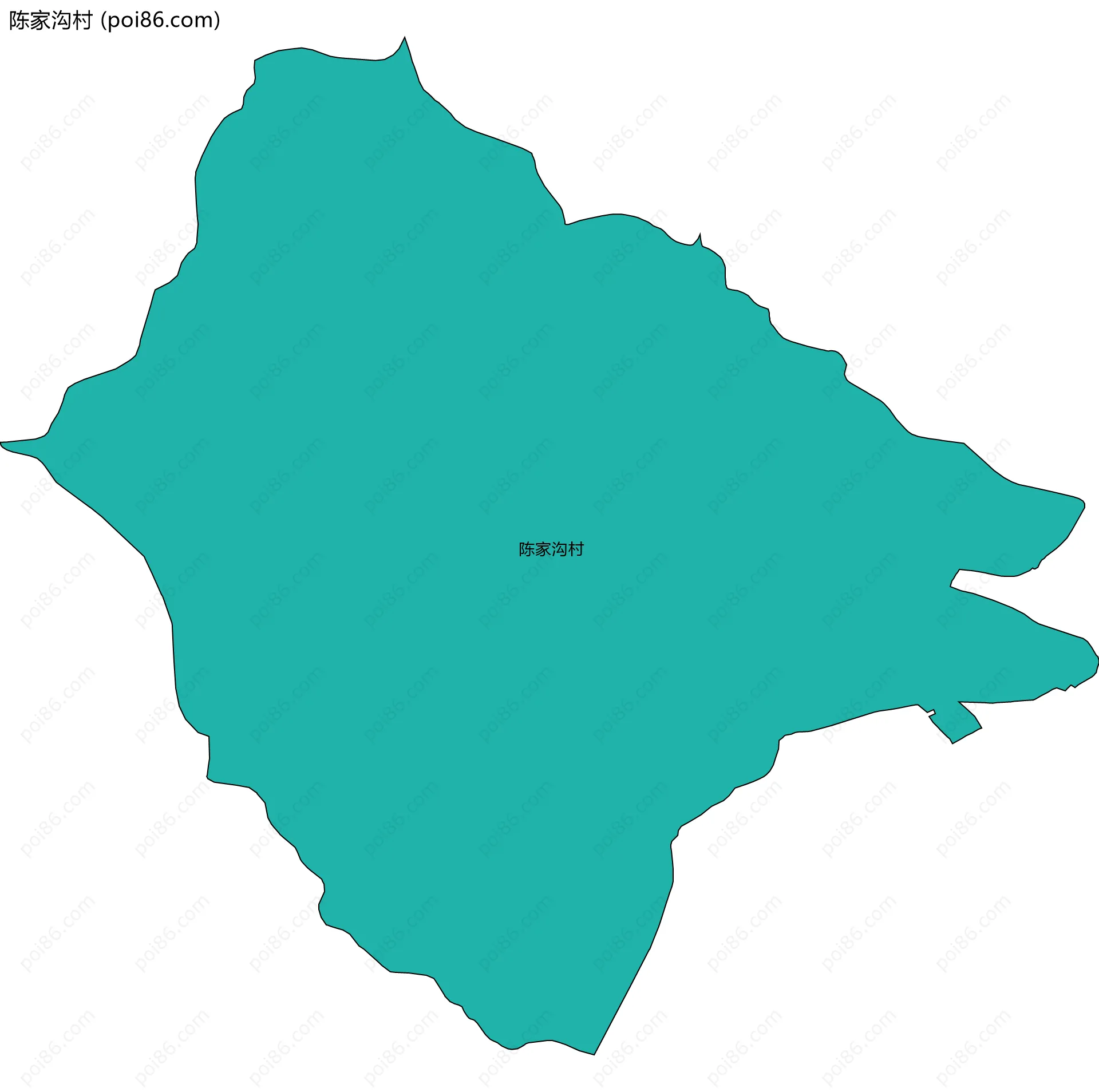 陈家沟村边界地图