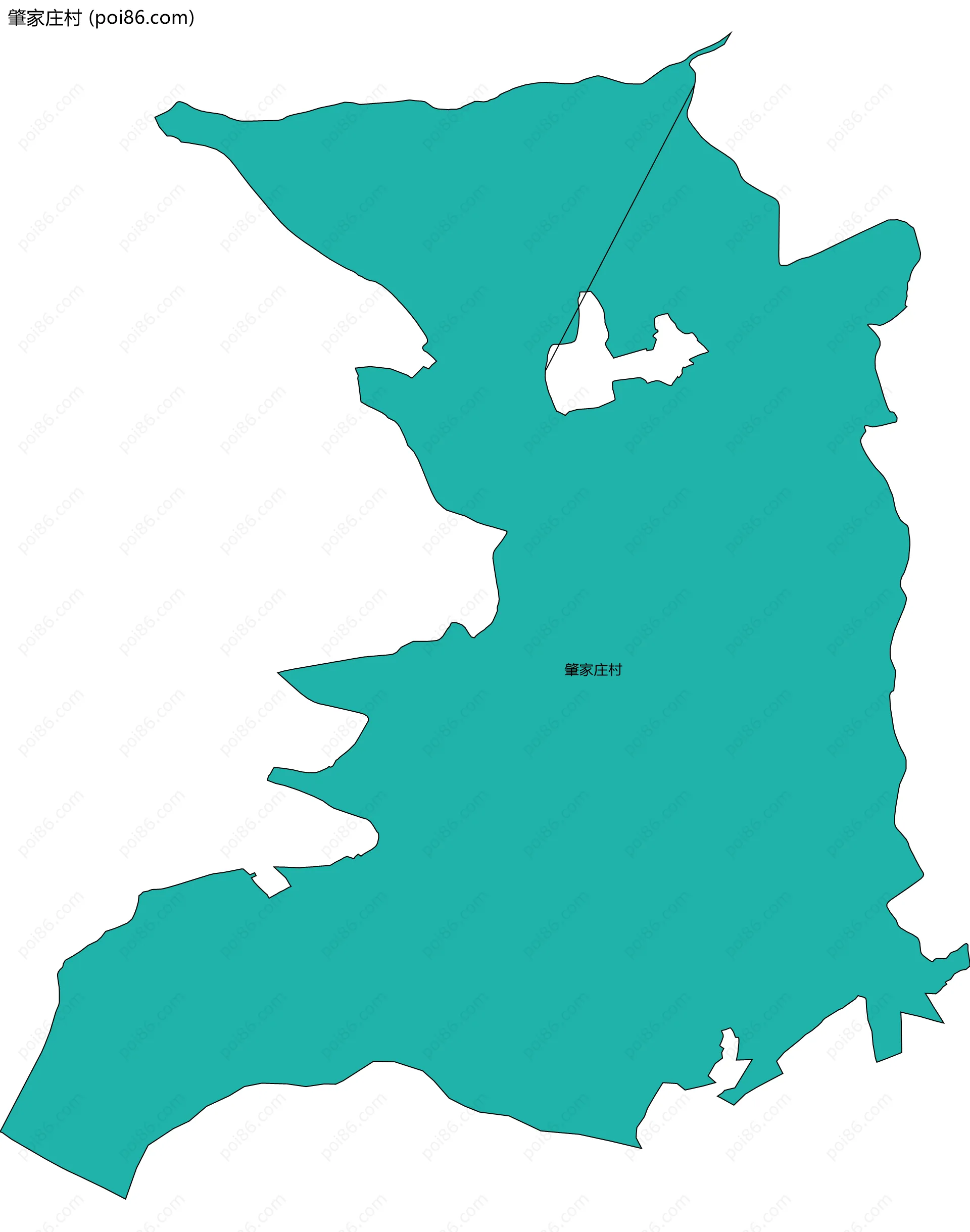 肇家庄村边界地图