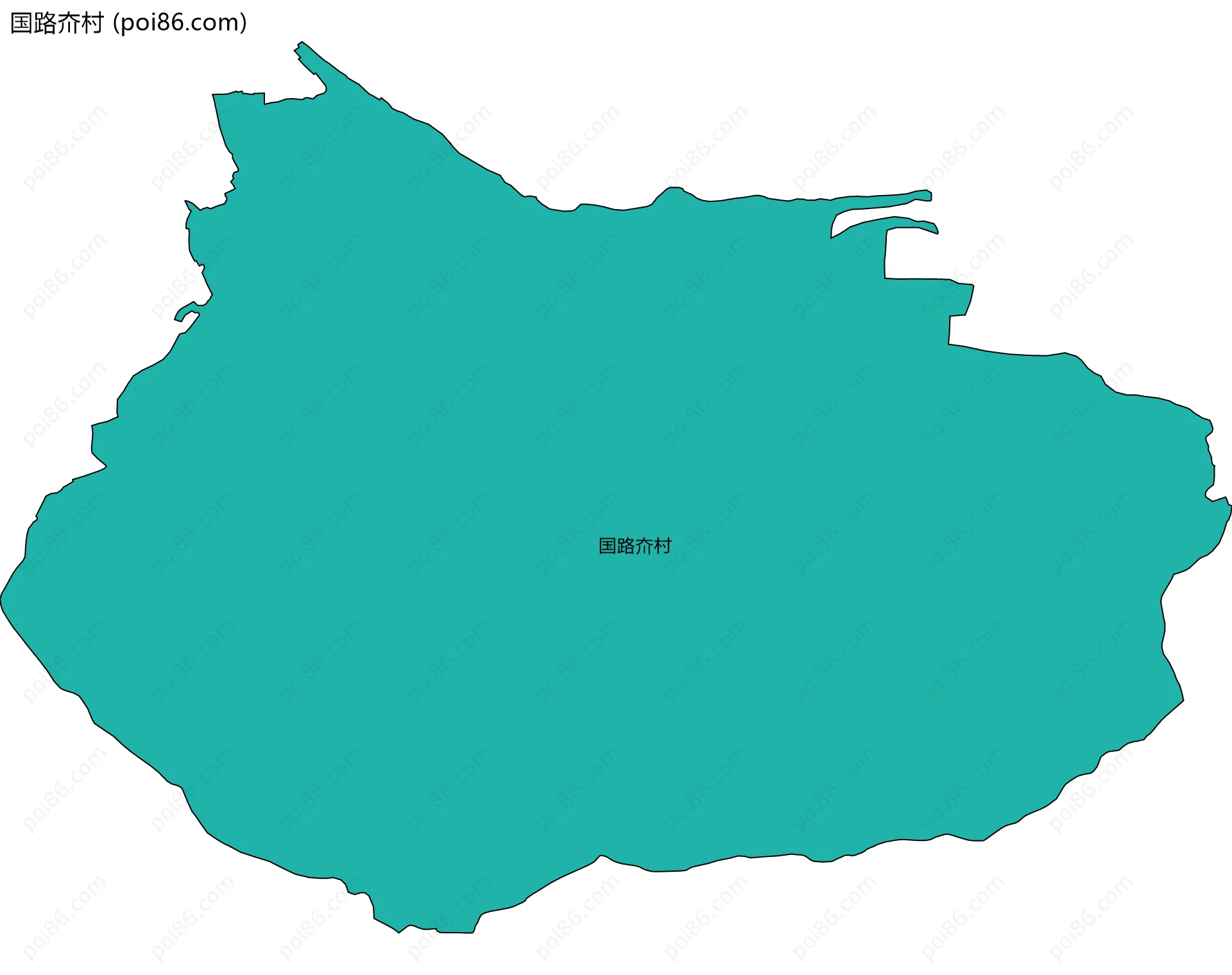 国路夼村边界地图