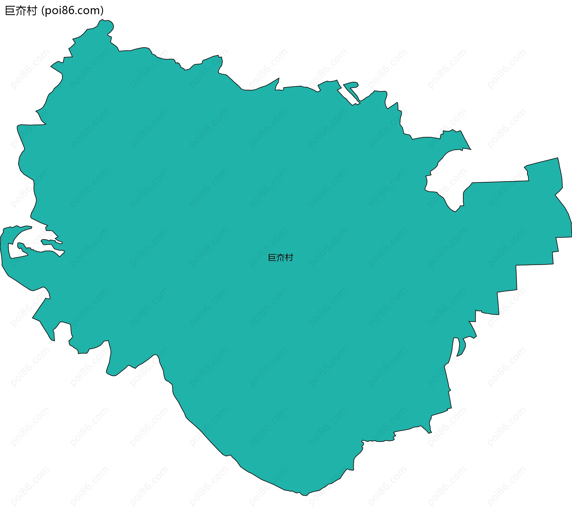 巨夼村边界地图