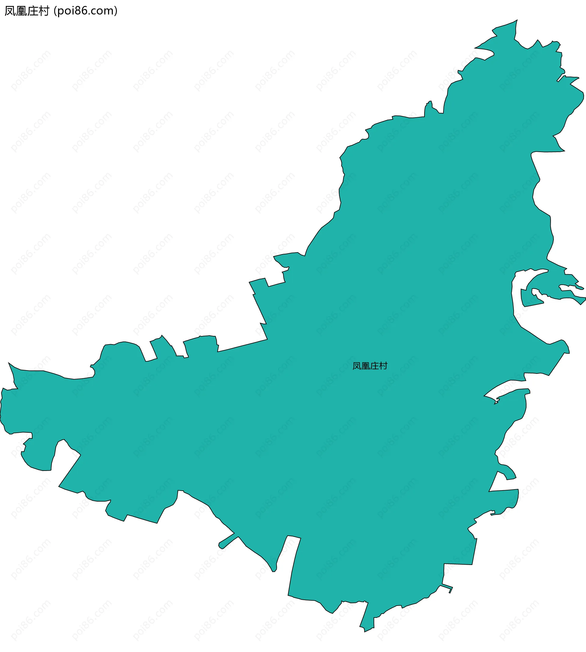 凤凰庄村边界地图