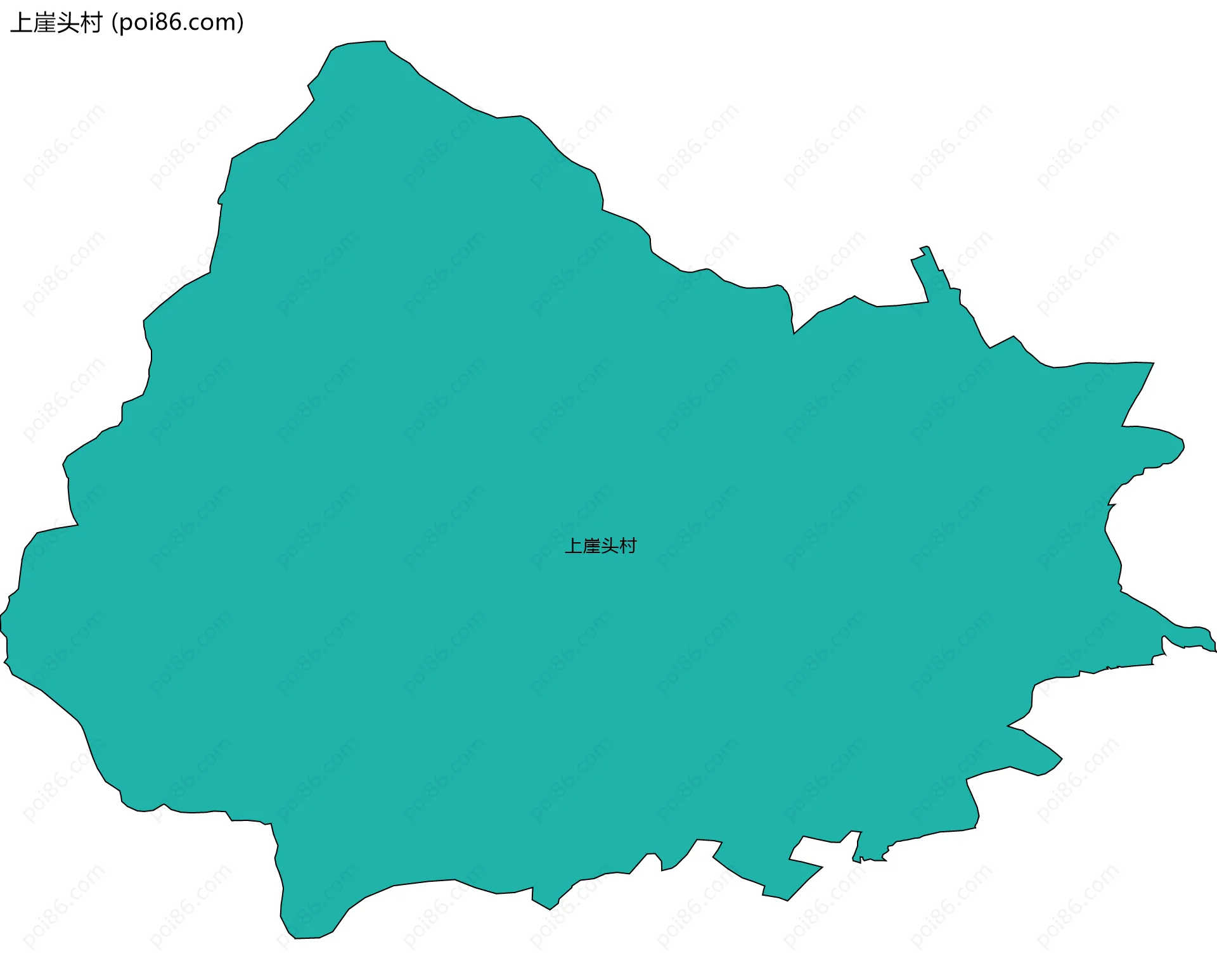 上崖头村边界地图