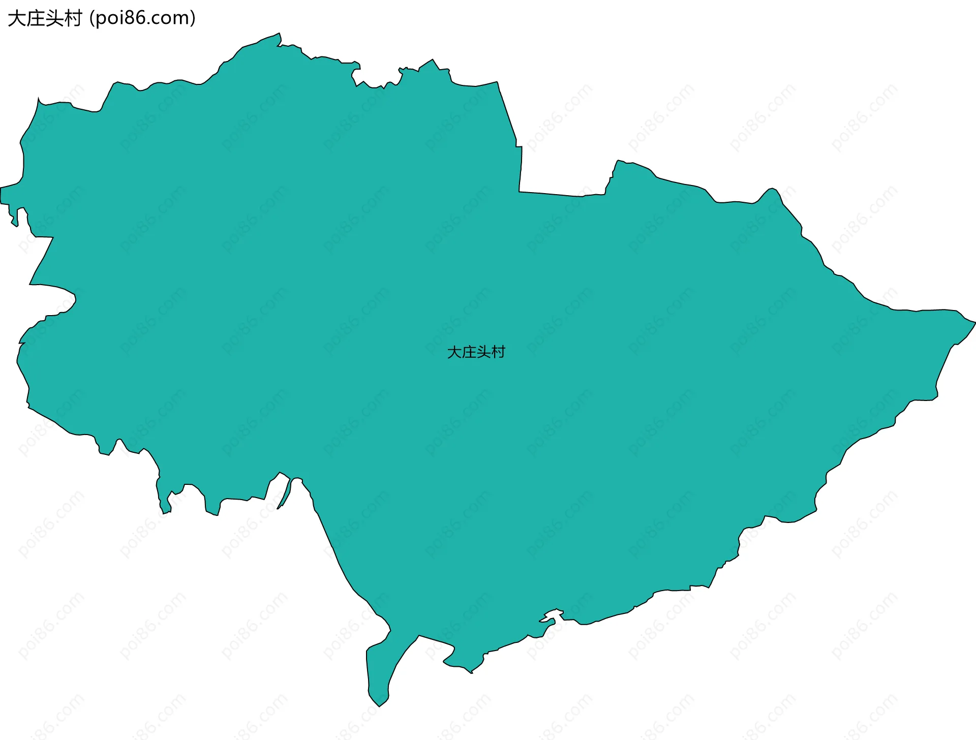 大庄头村边界地图