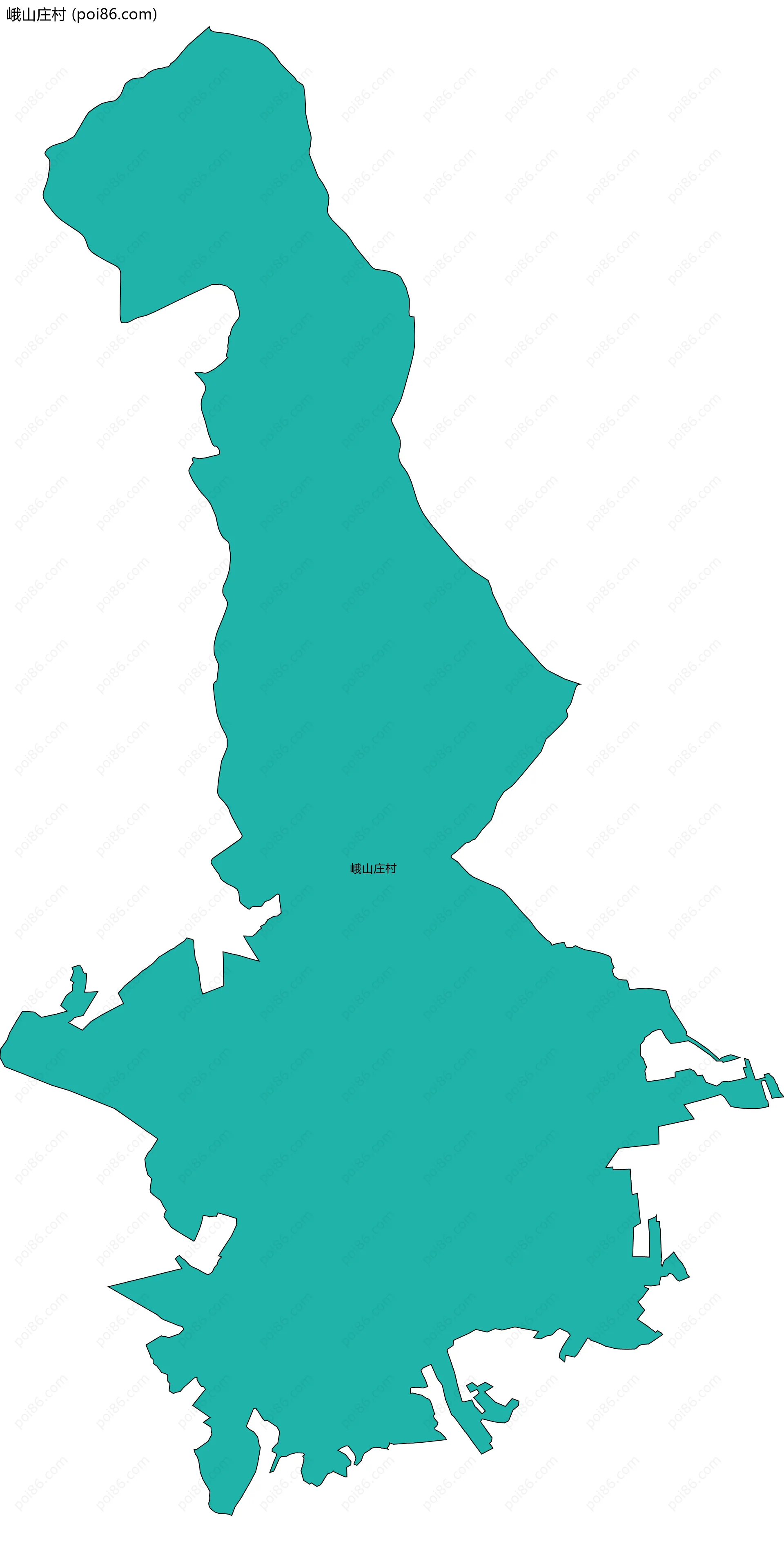 峨山庄村边界地图