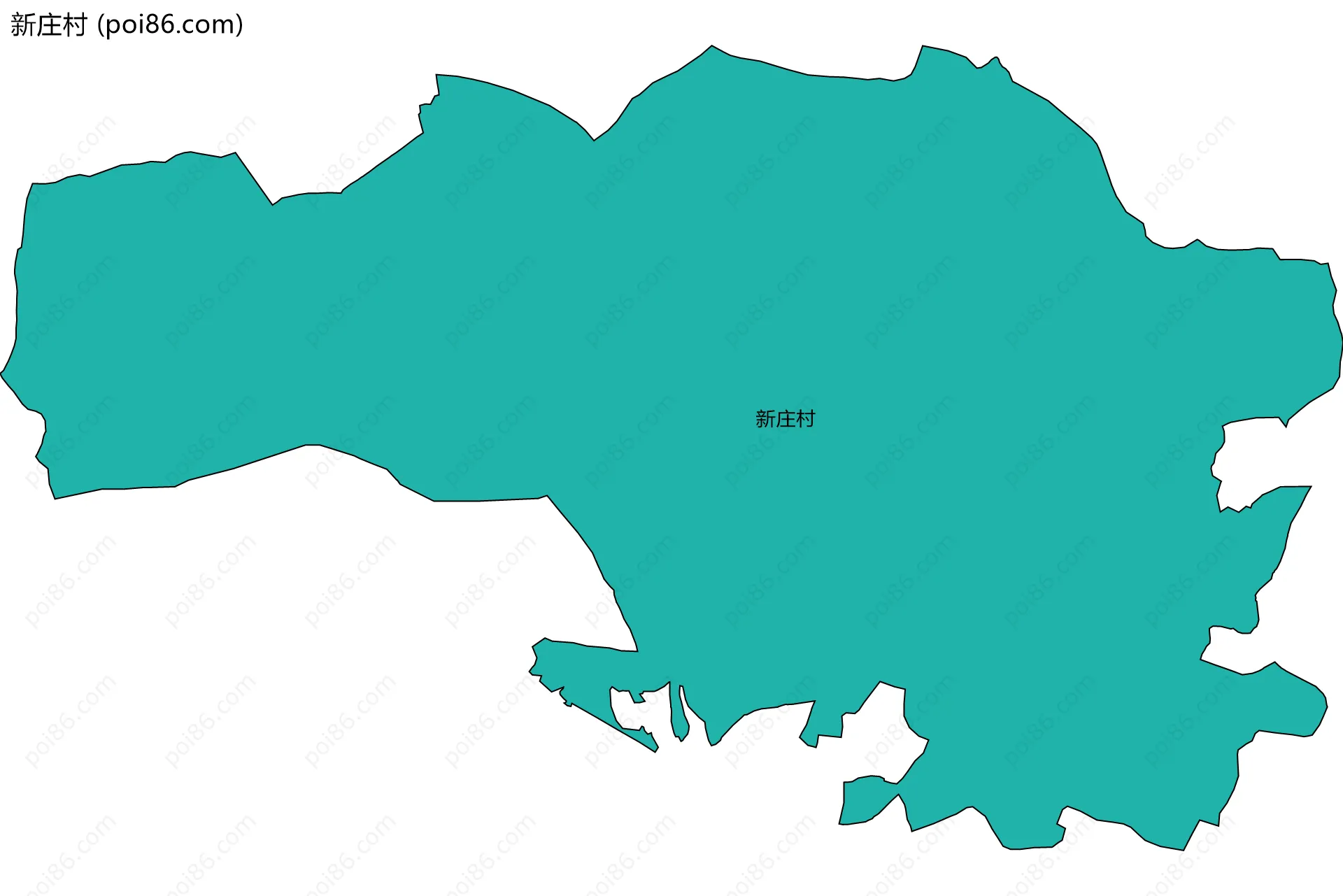 新庄村边界地图