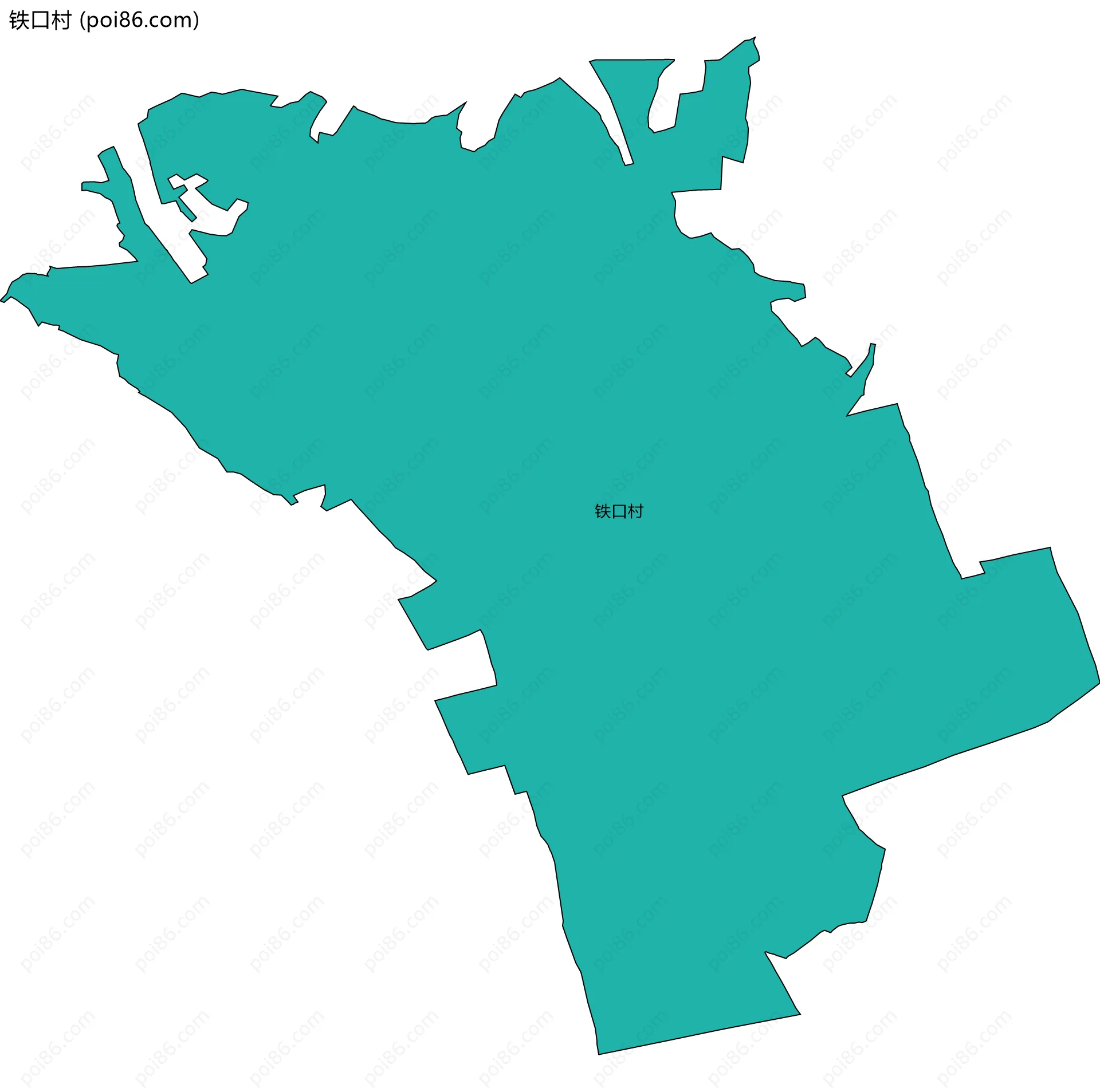 铁口村边界地图