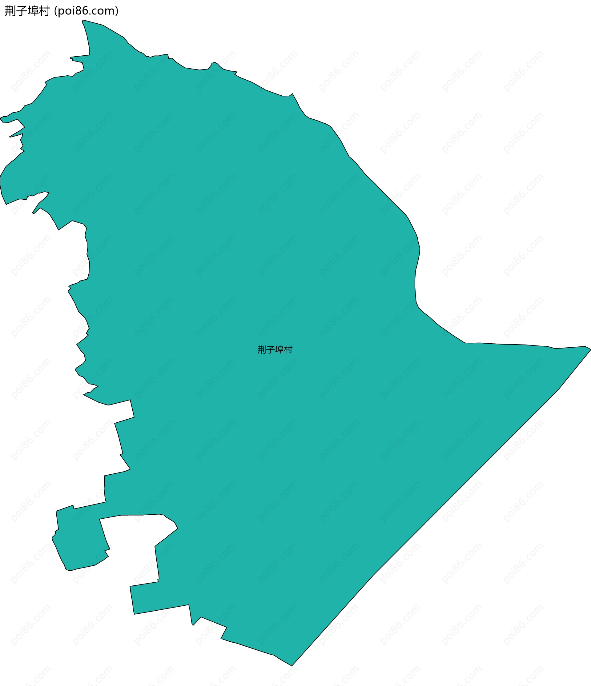 荆子埠村边界地图