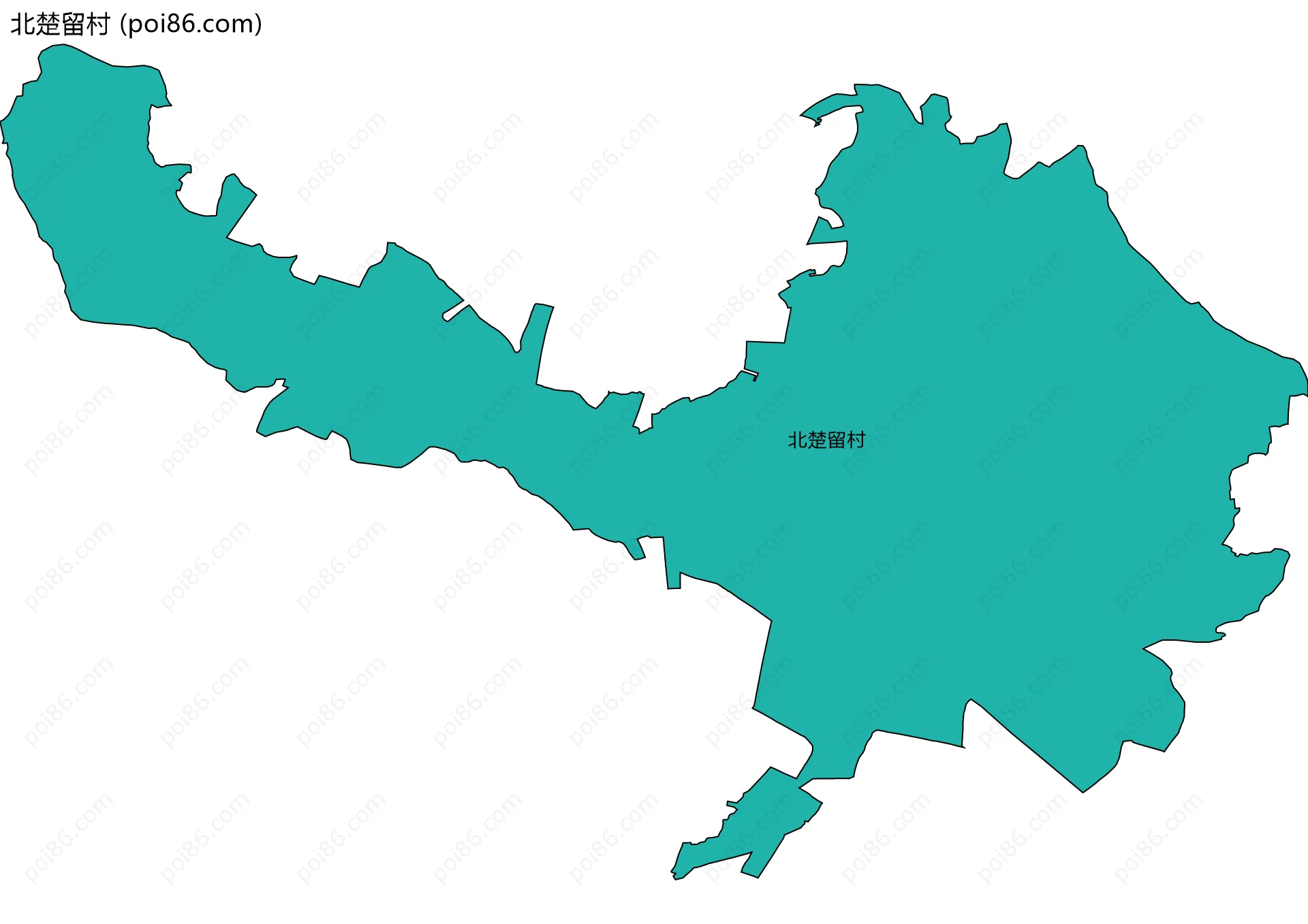 北楚留村边界地图