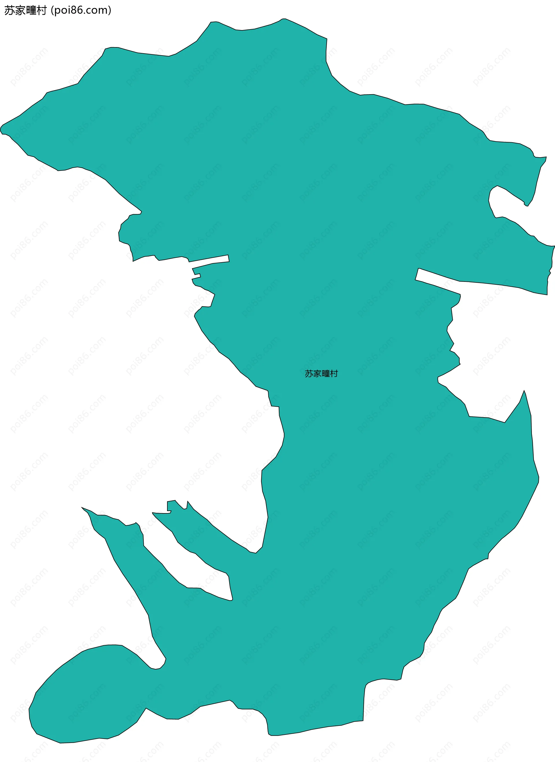 苏家疃村边界地图