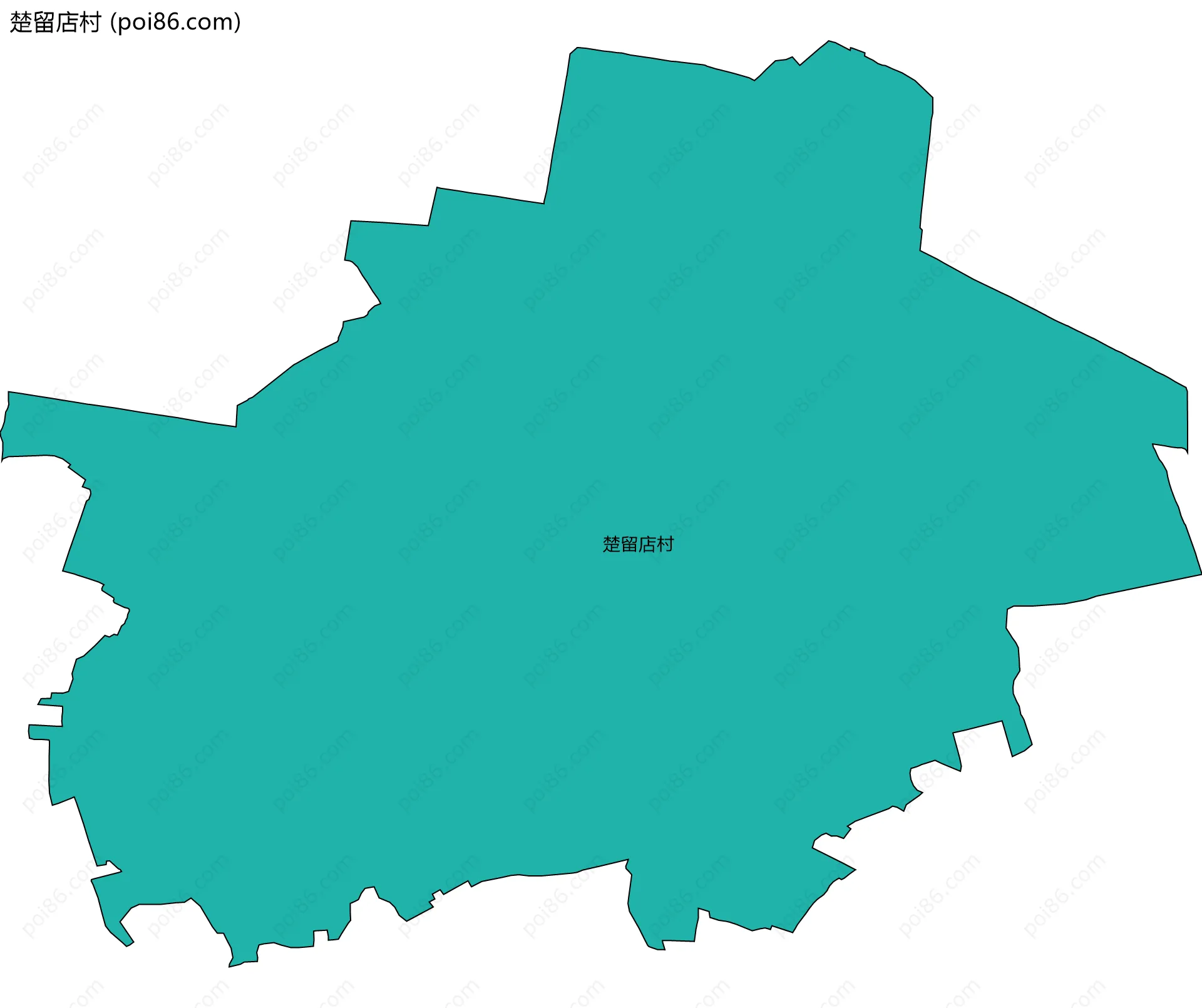 楚留店村边界地图