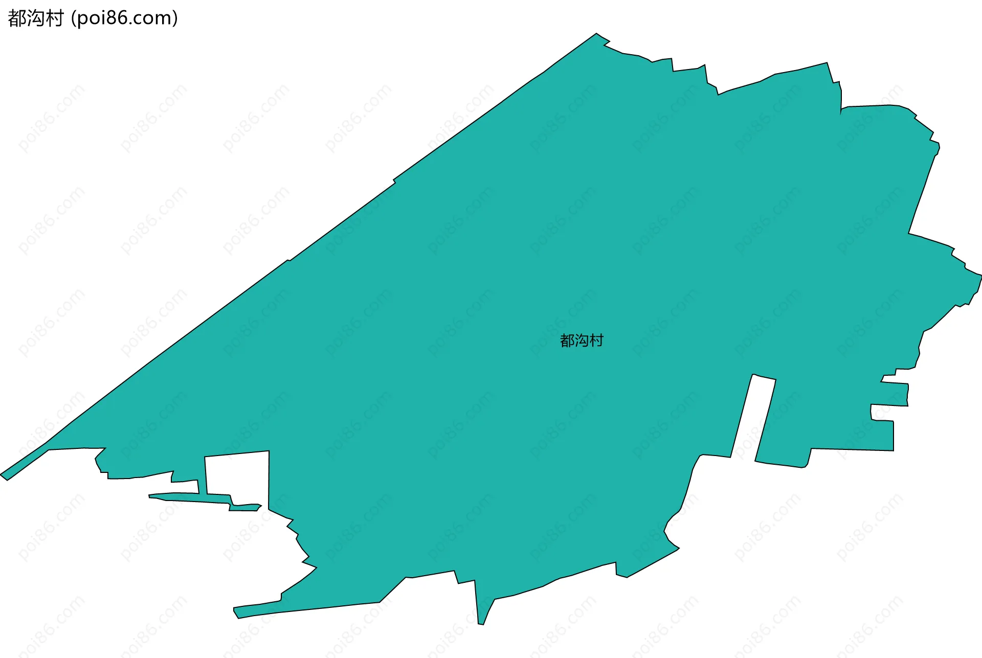 都沟村边界地图
