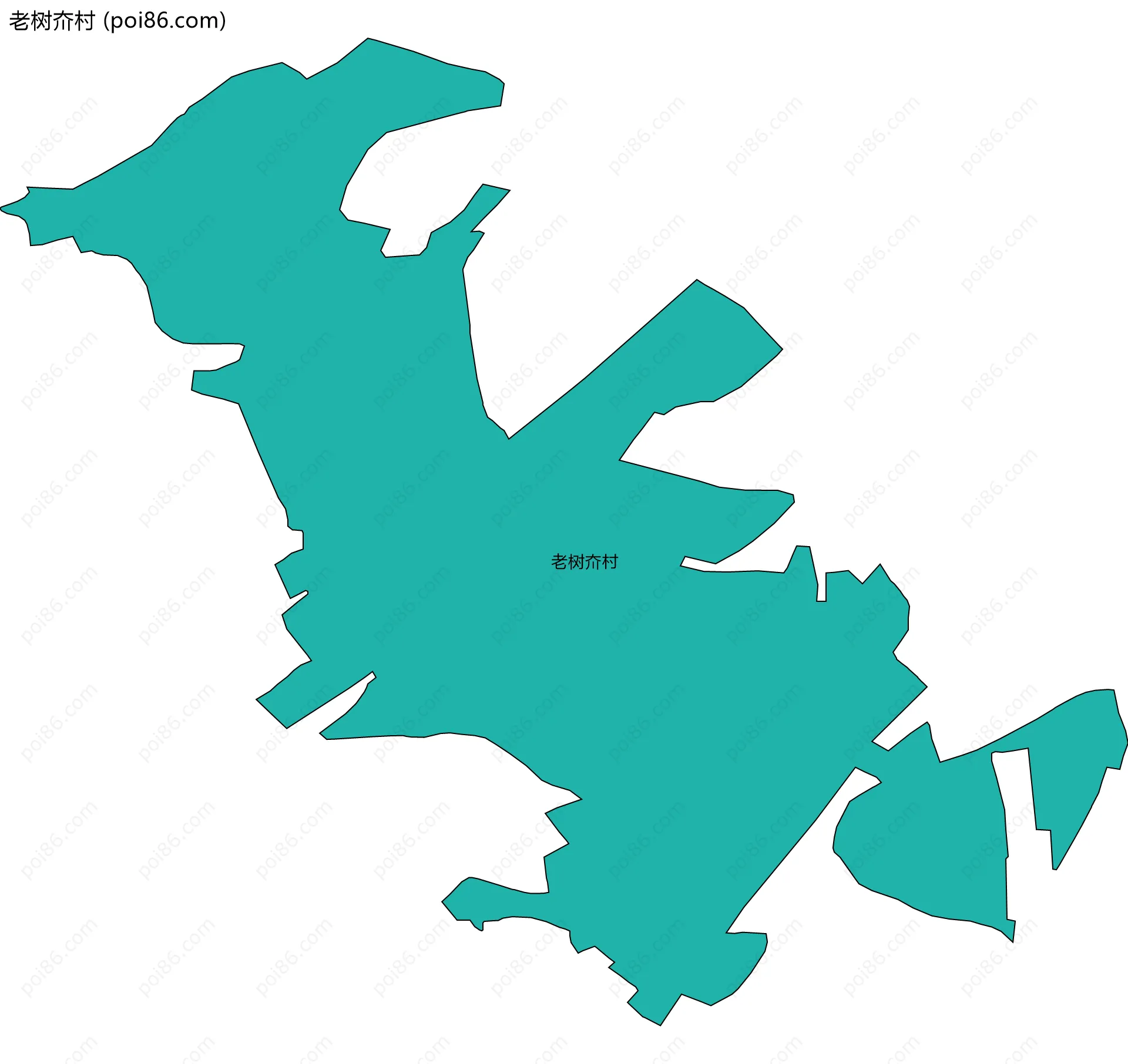 老树夼村边界地图