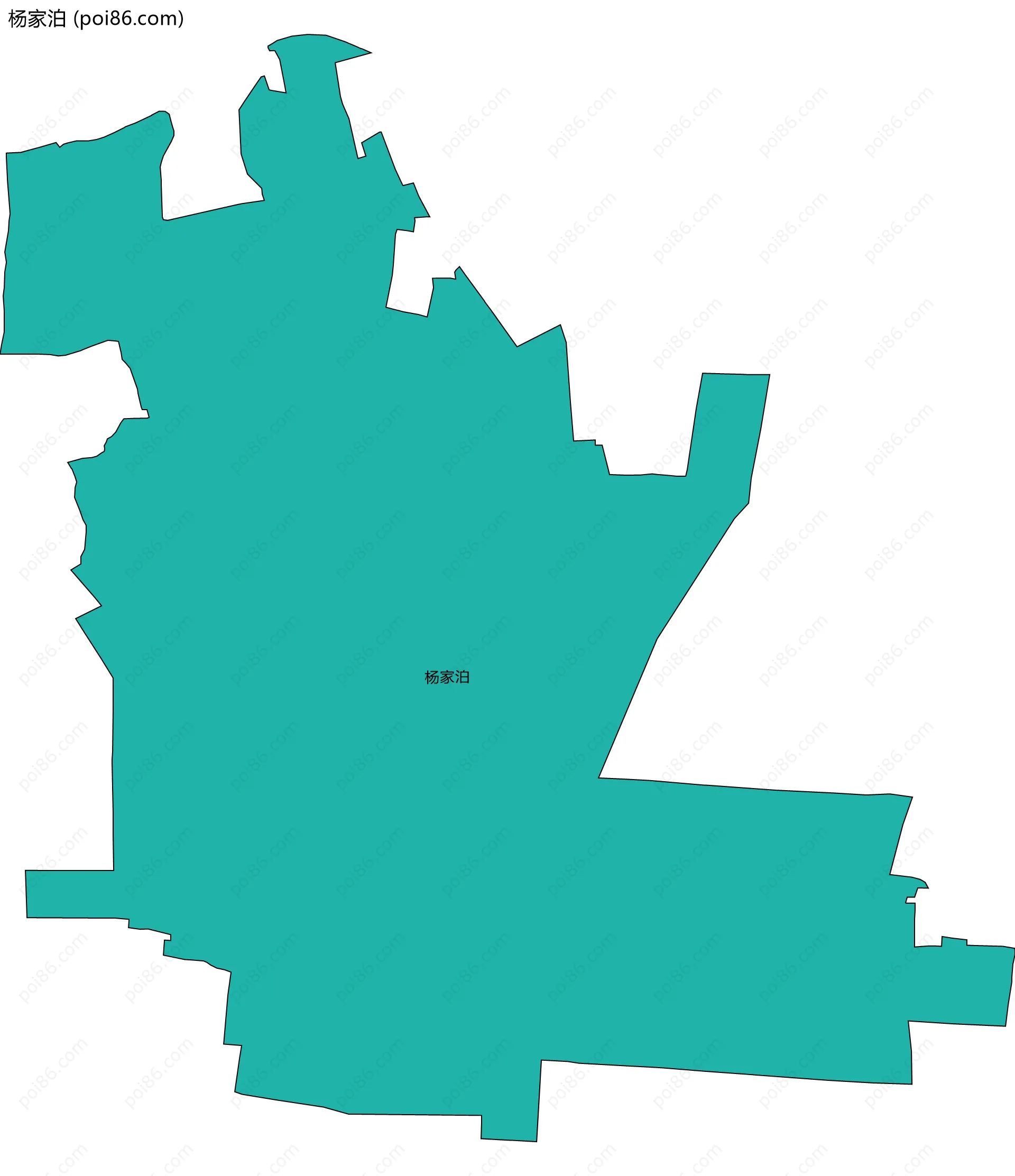 杨家泊边界地图