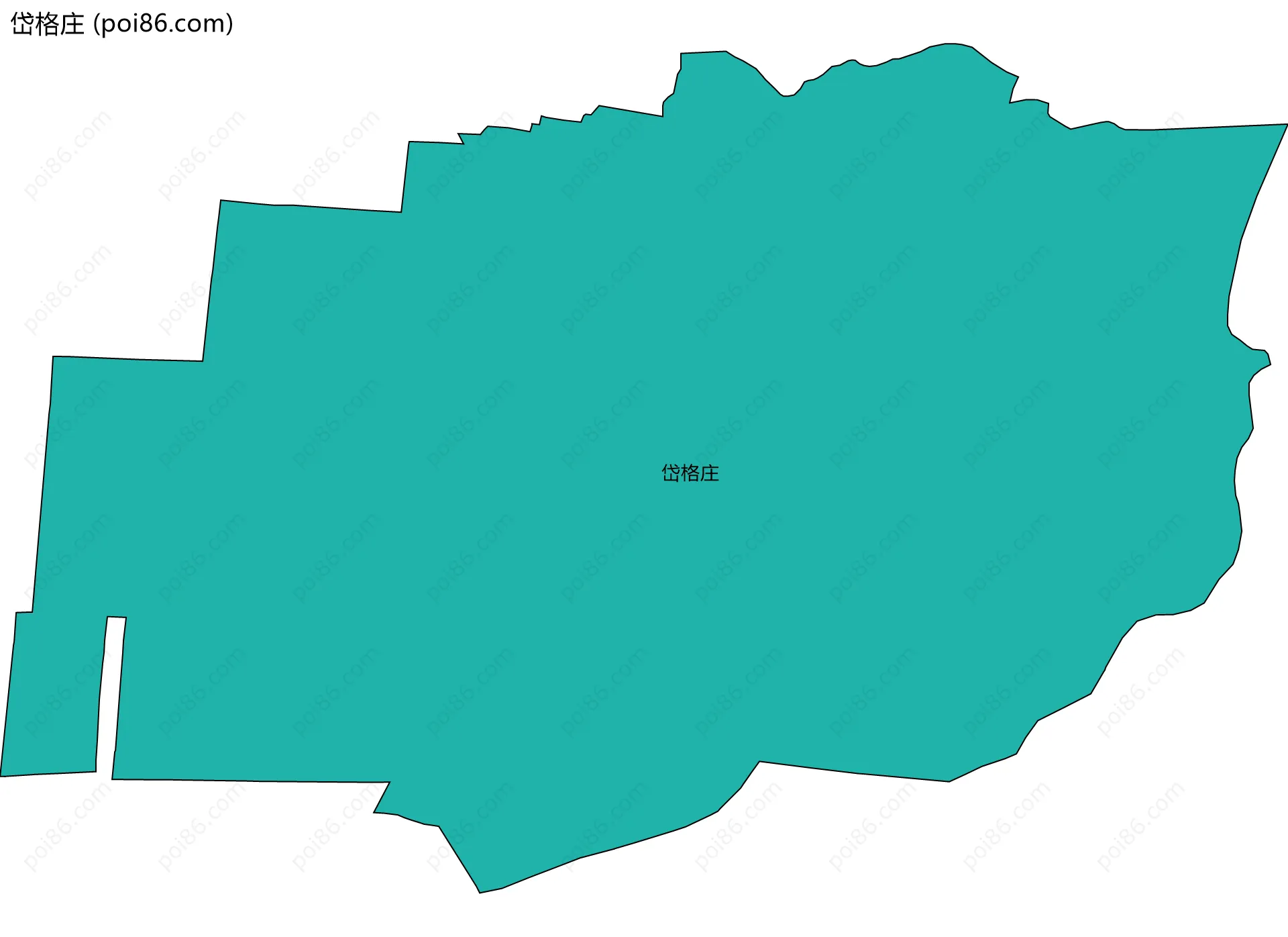 岱格庄边界地图