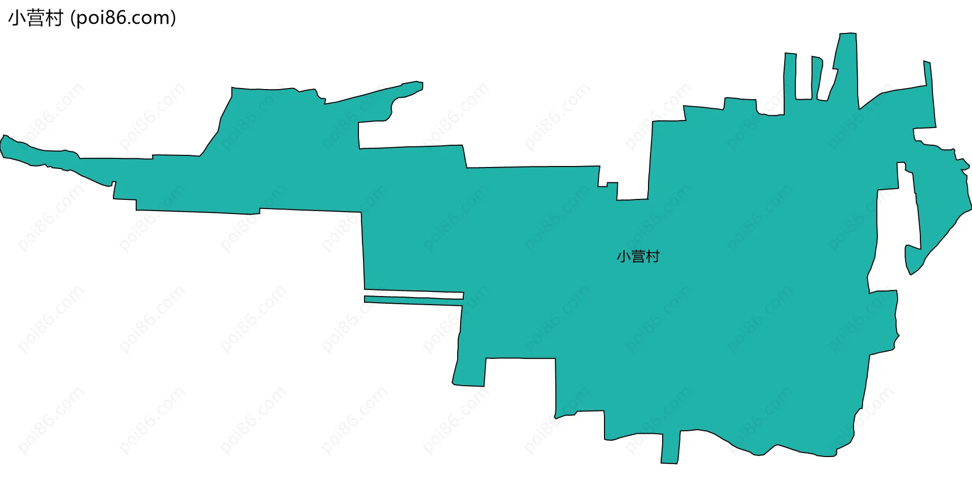 小营村边界地图