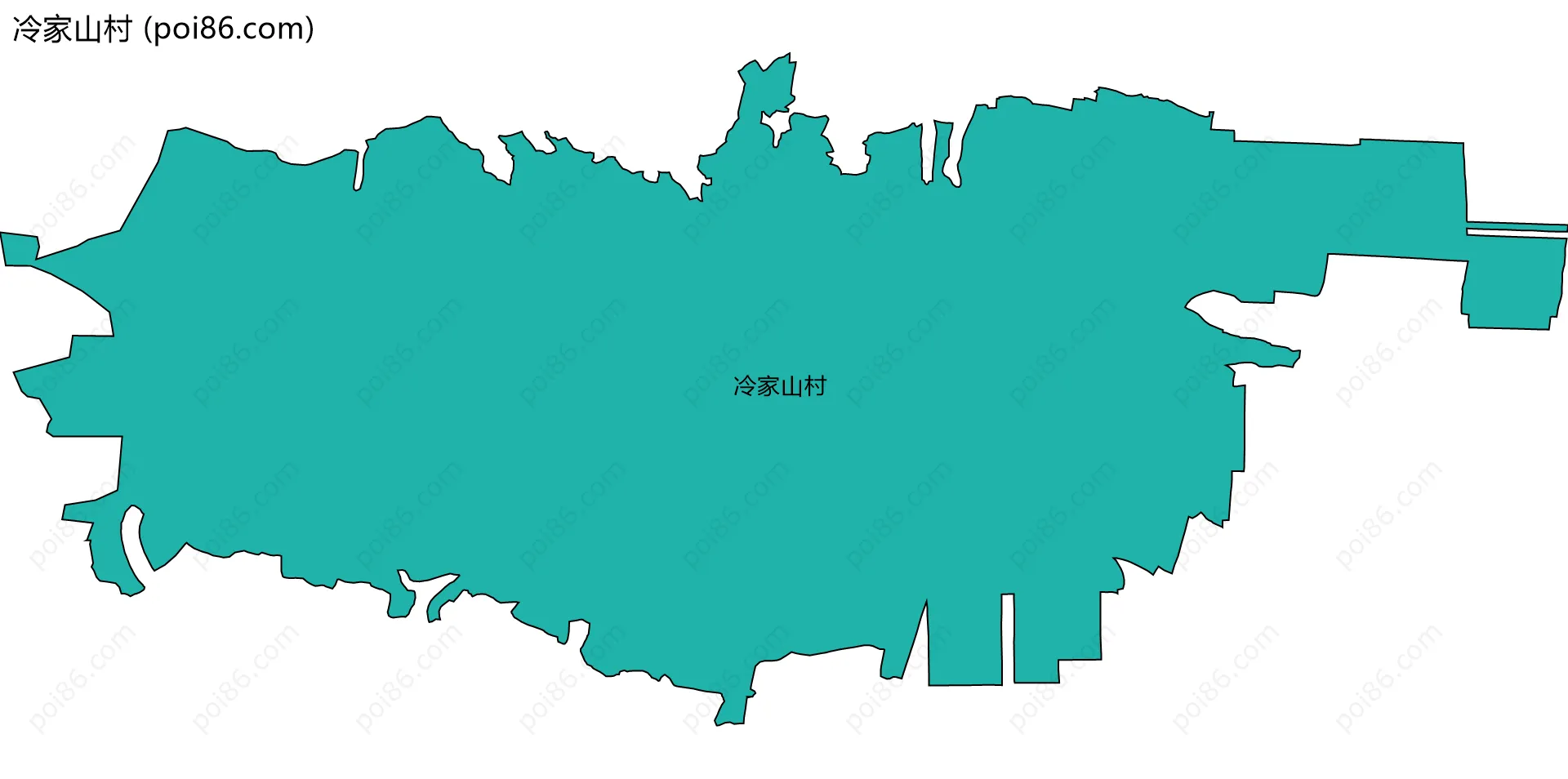 冷家山村边界地图