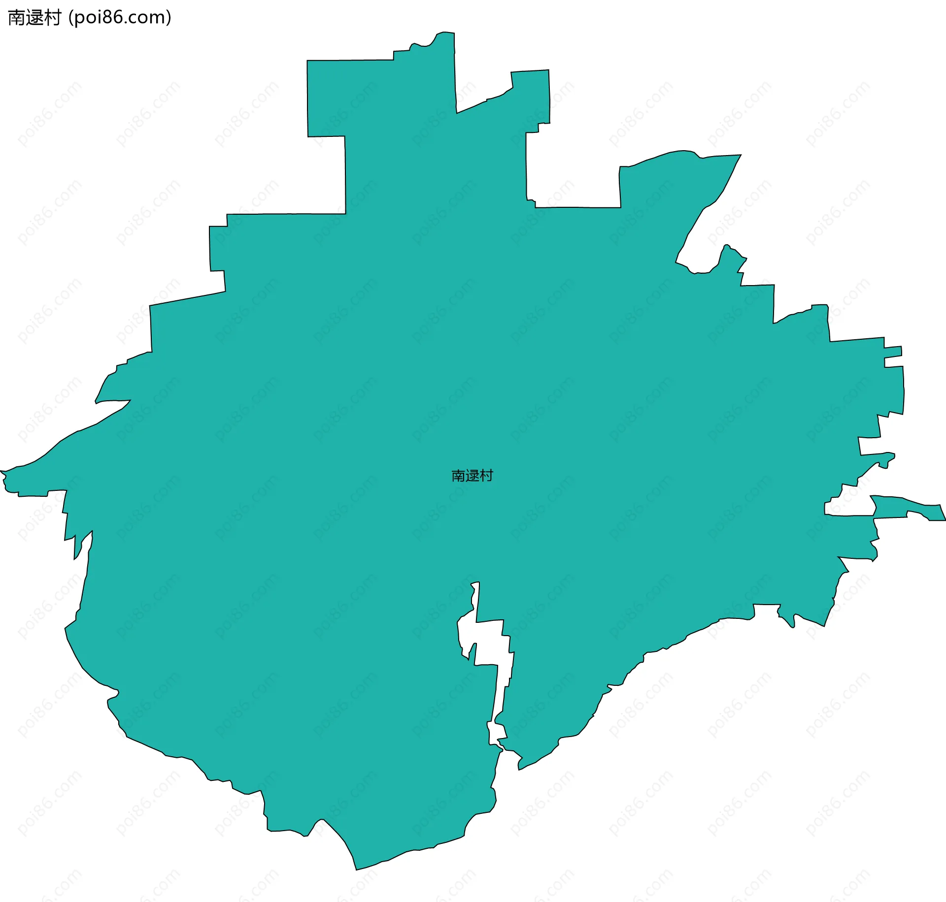 南逯村边界地图
