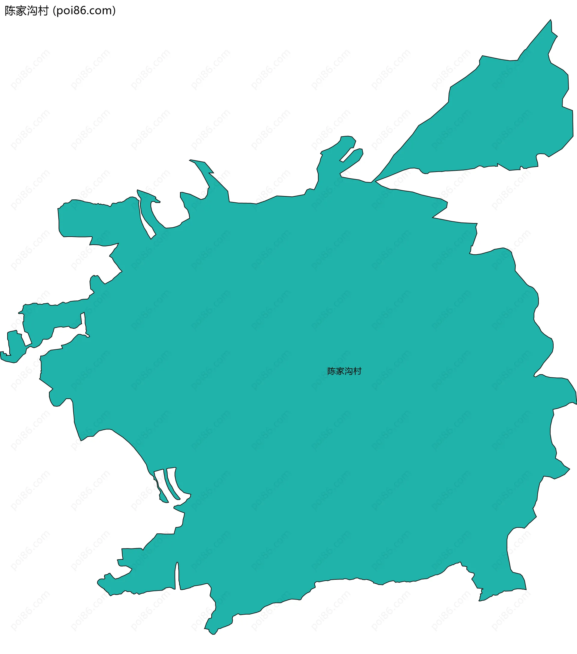 陈家沟村边界地图