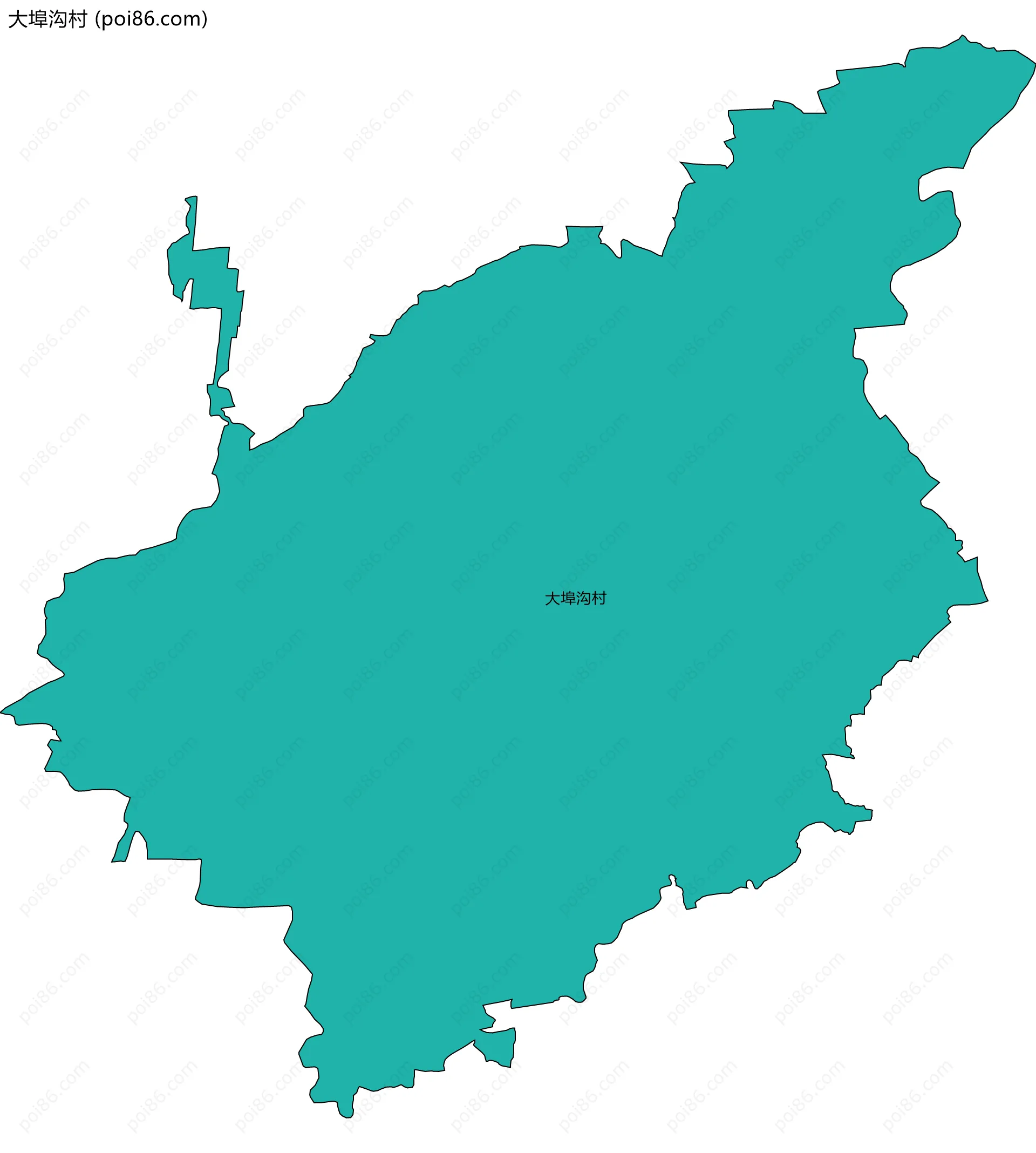 大埠沟村边界地图