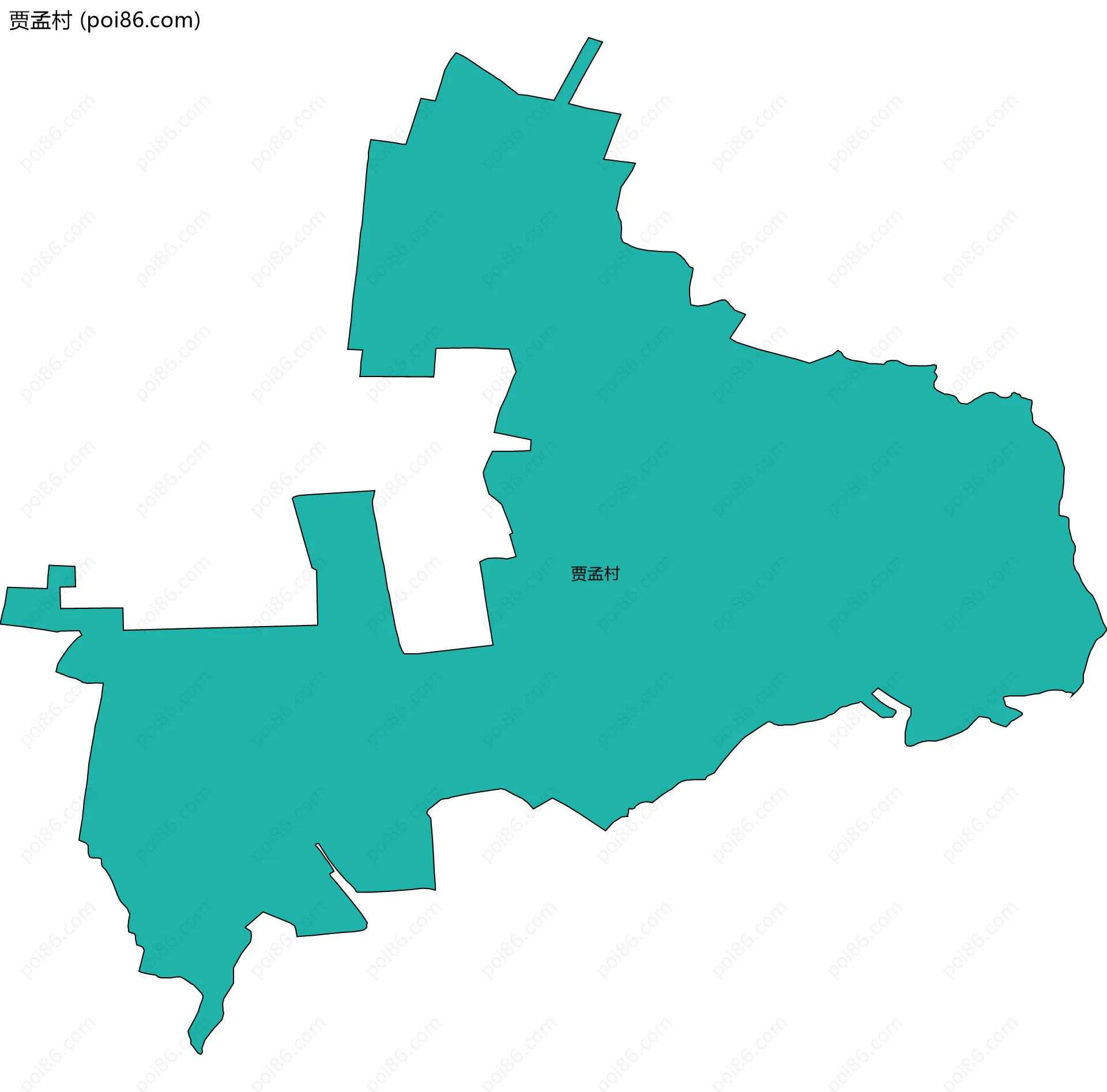 贾孟村边界地图