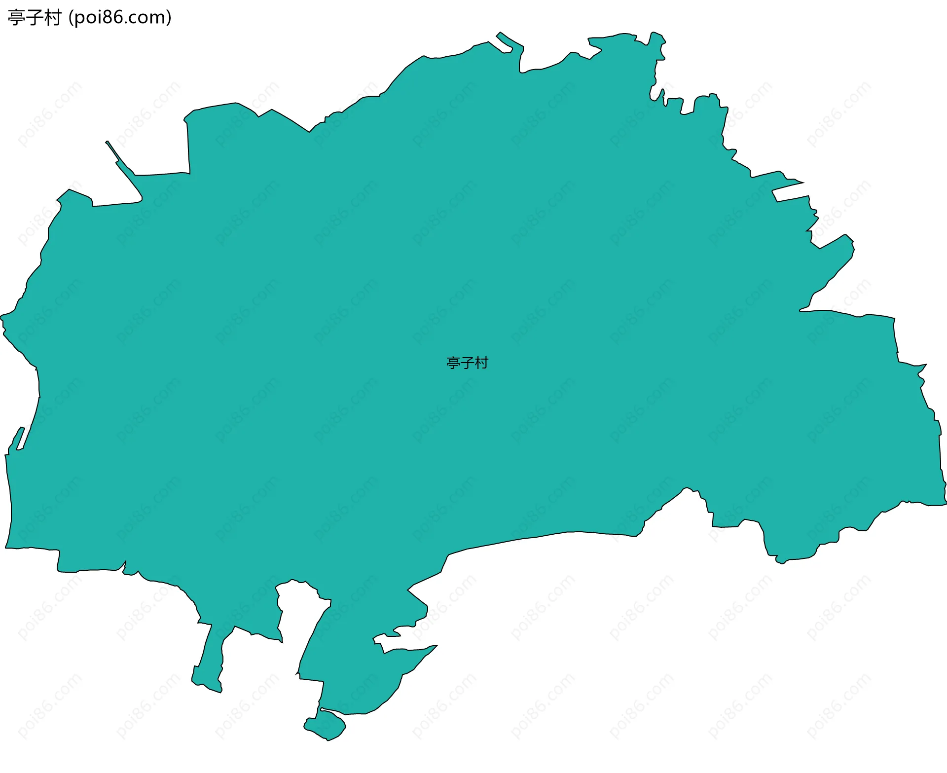 亭子村边界地图