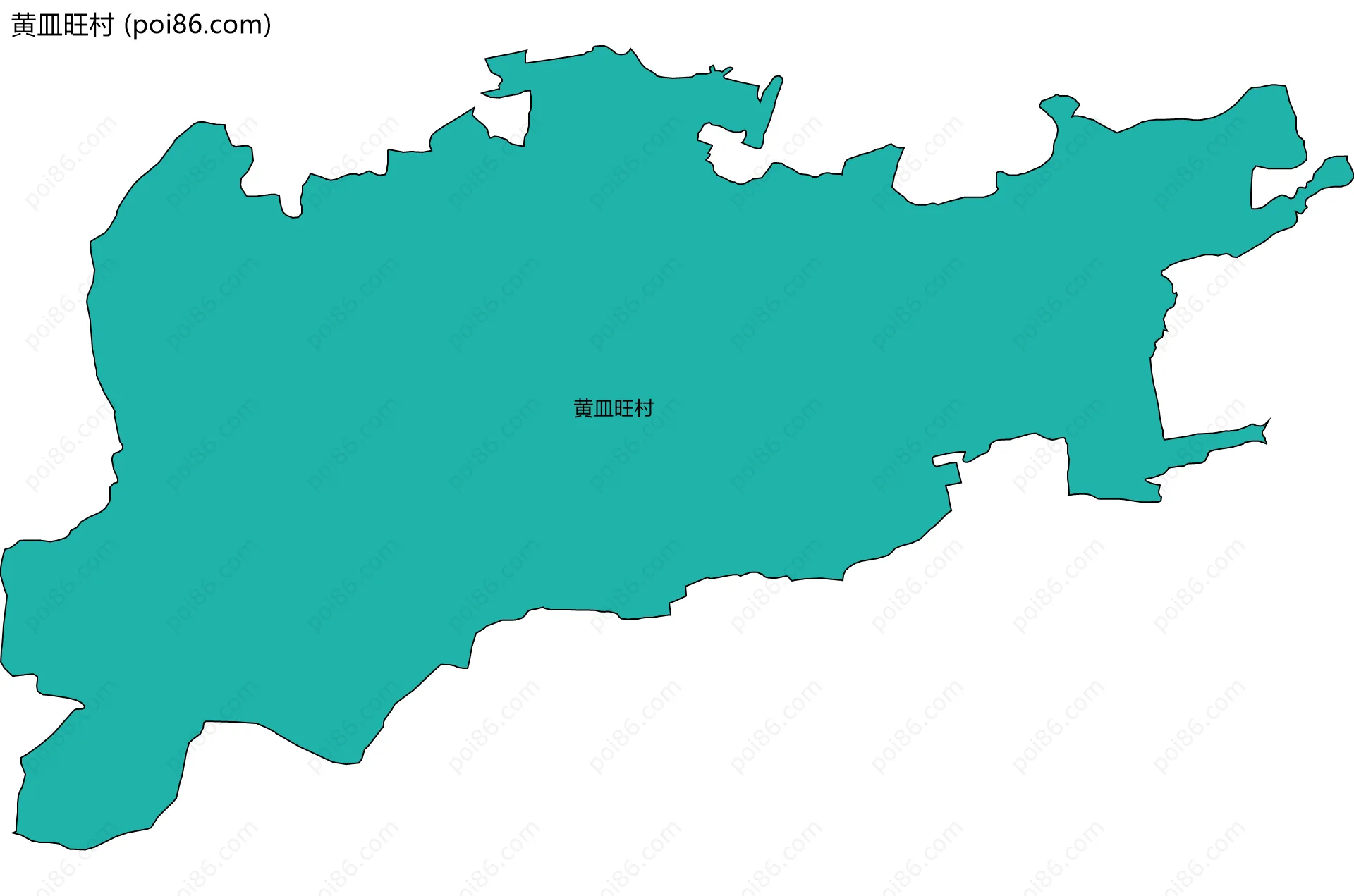 黄皿旺村边界地图