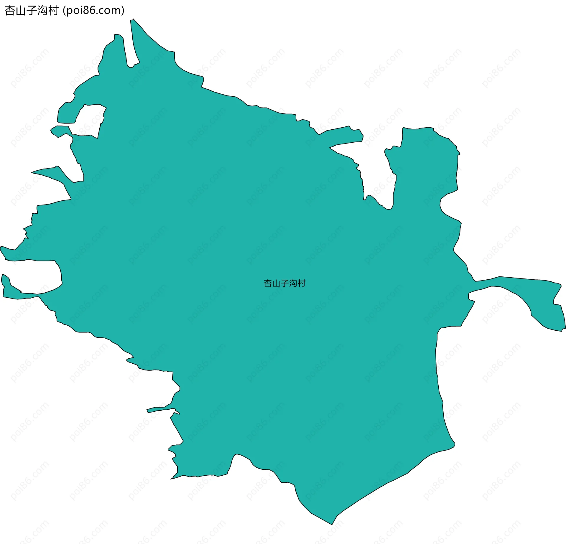 杏山子沟村边界地图