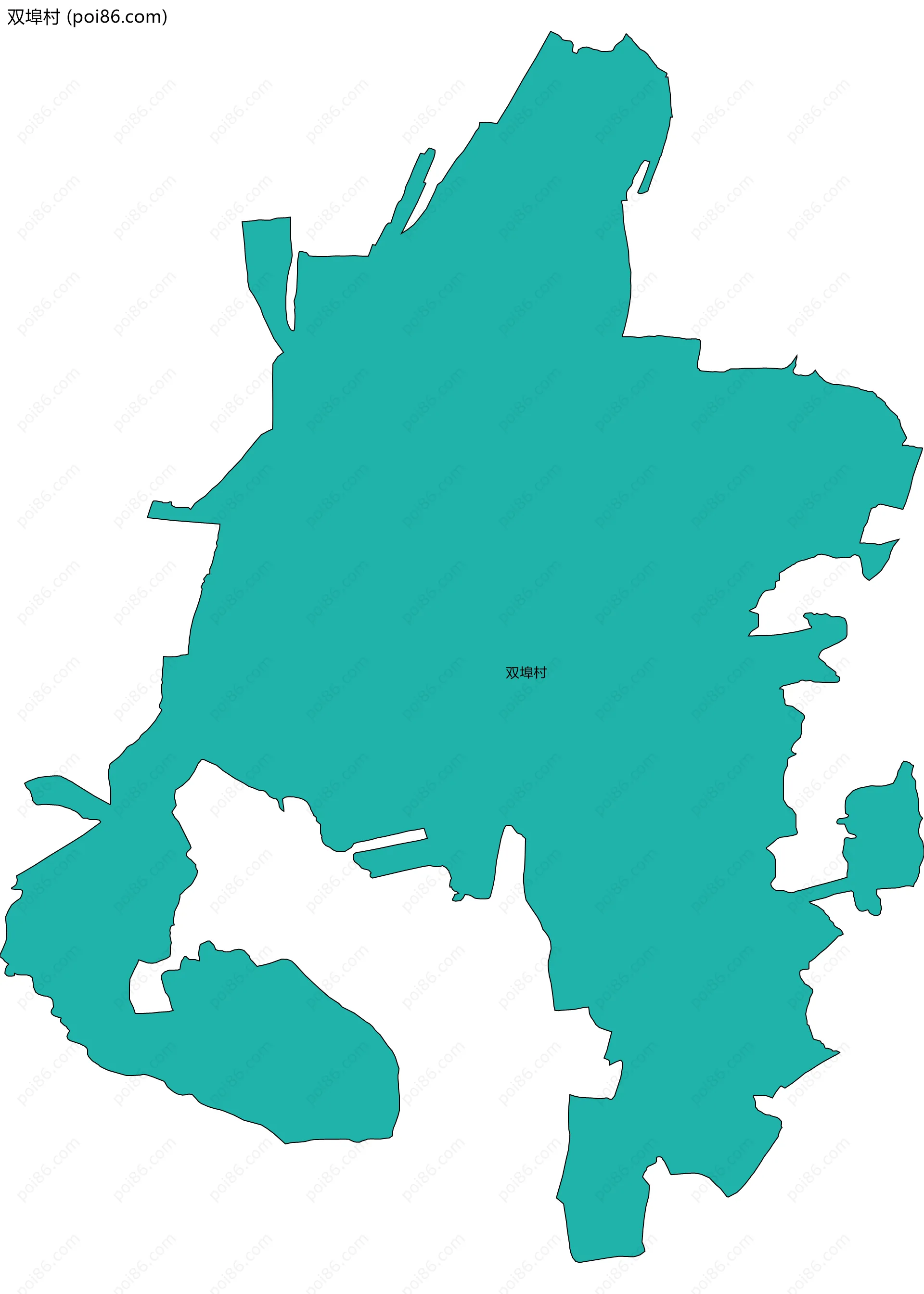 双埠村边界地图