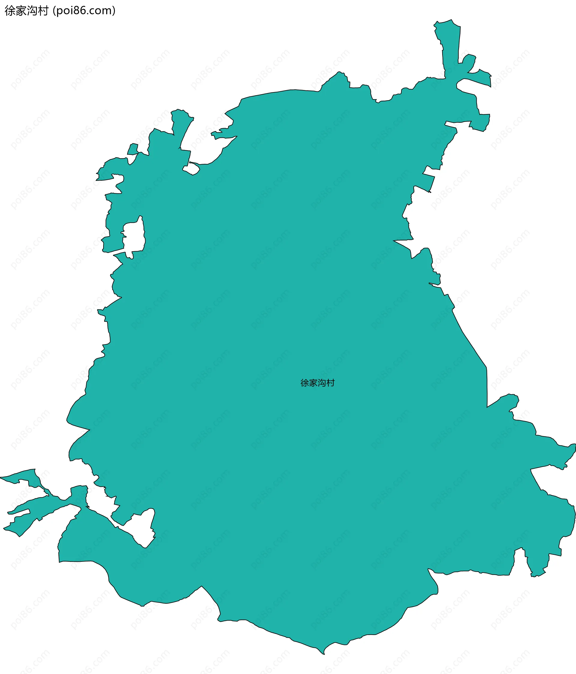 徐家沟村边界地图