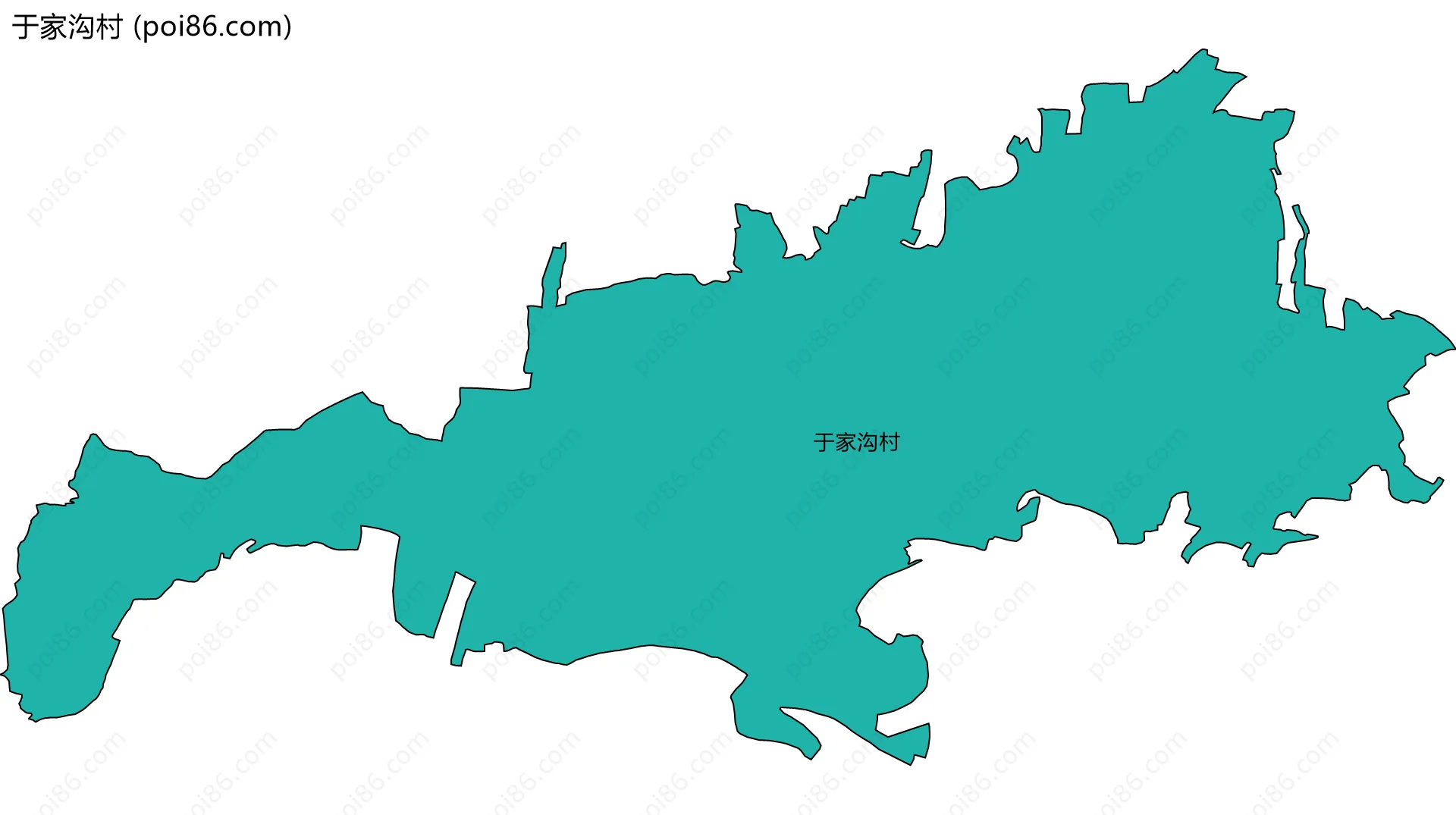 于家沟村边界地图