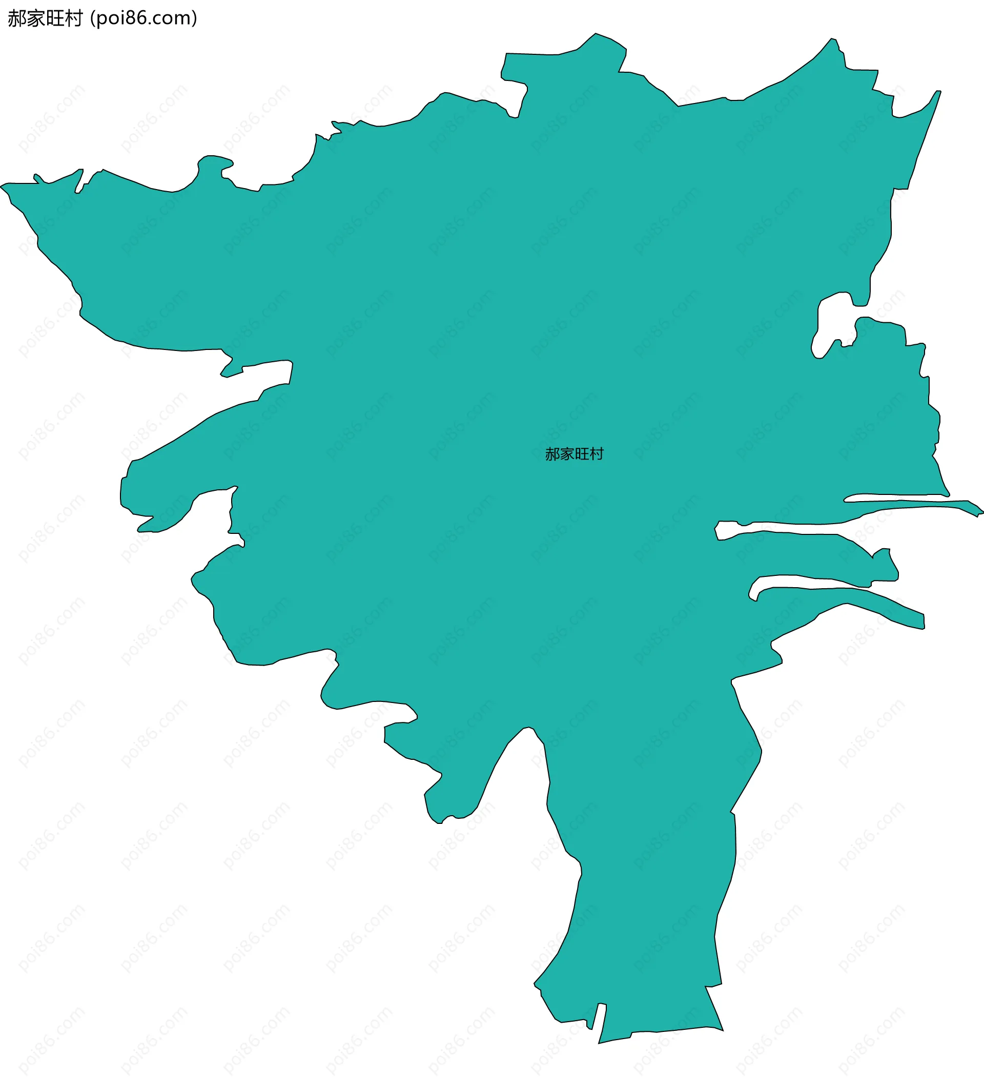 郝家旺村边界地图