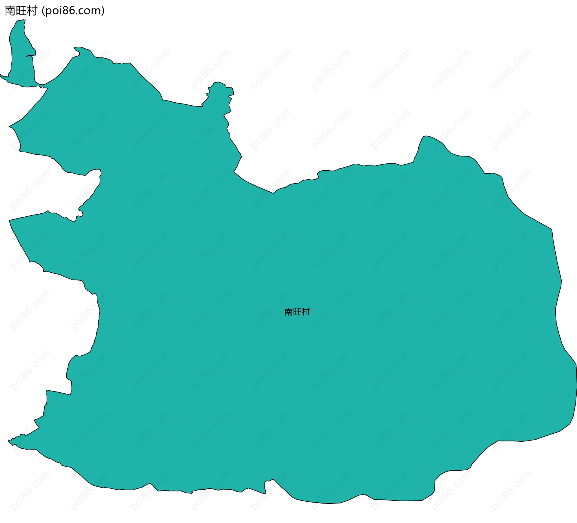 南旺村边界地图