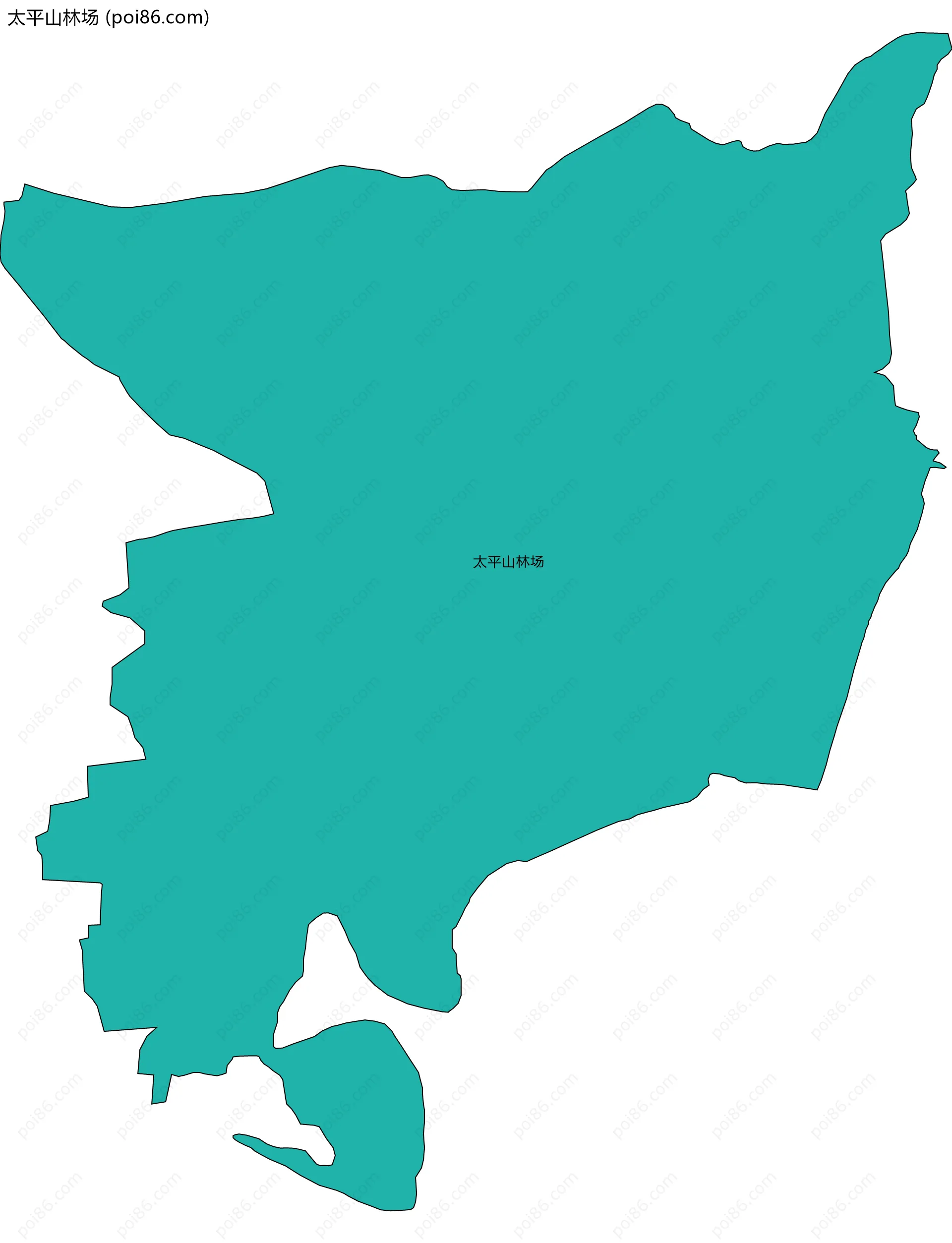 太平山林场边界地图