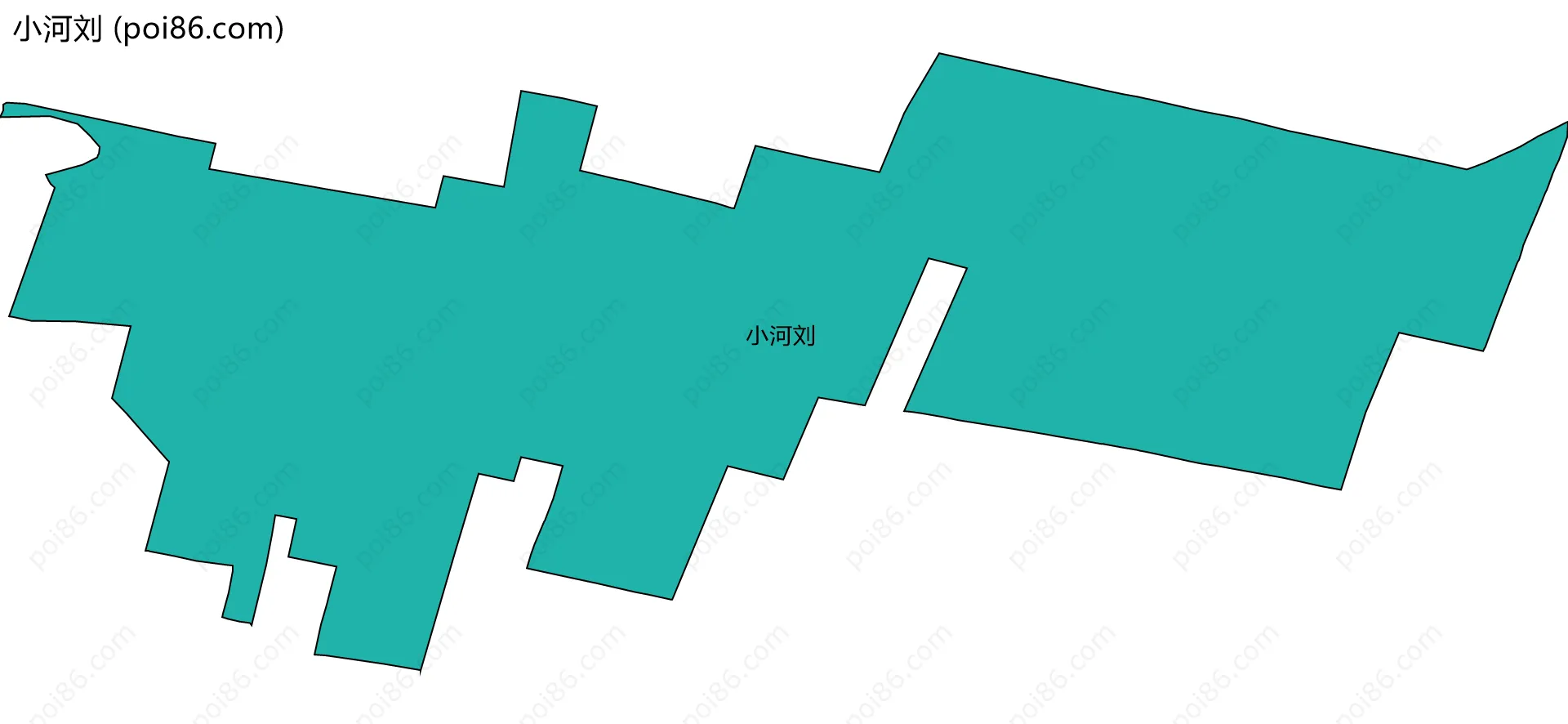 小河刘边界地图