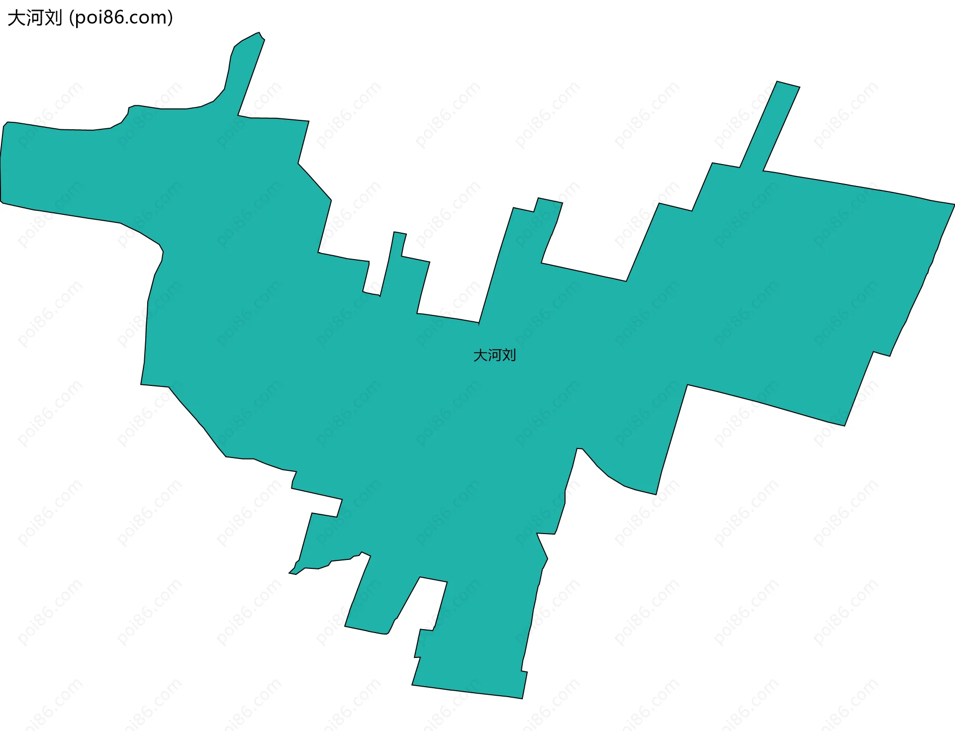 大河刘边界地图