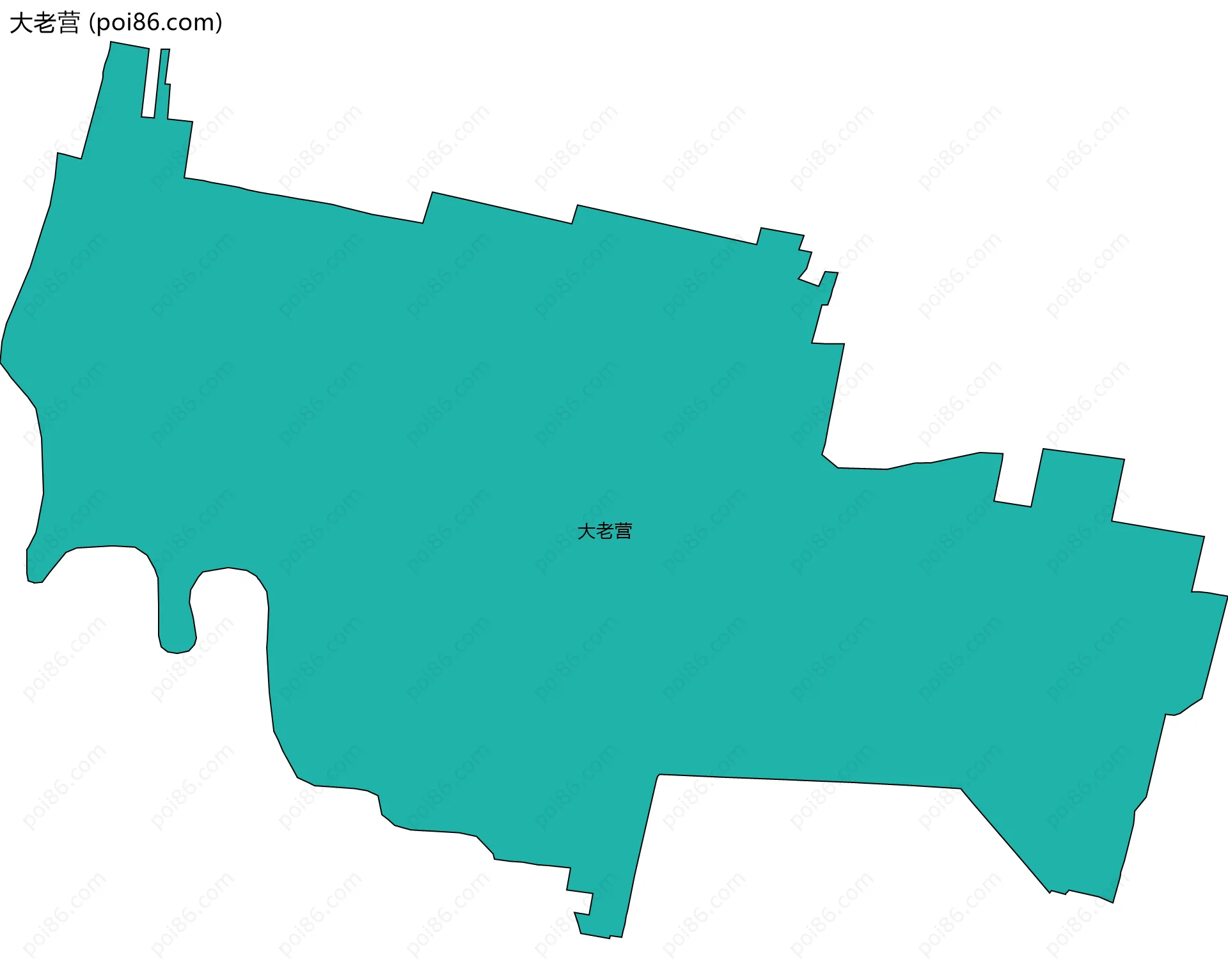 大老营边界地图