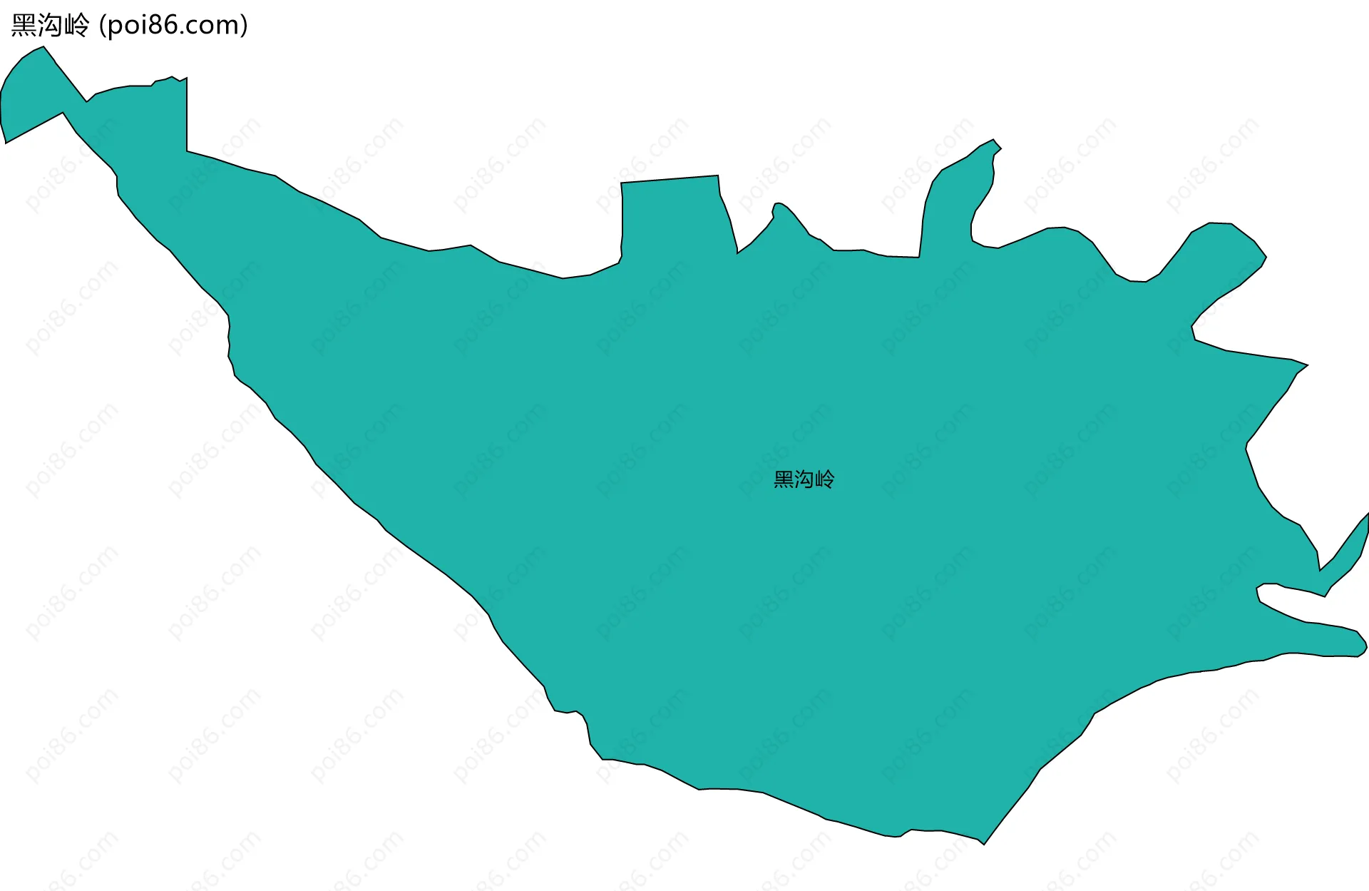 黑沟岭边界地图