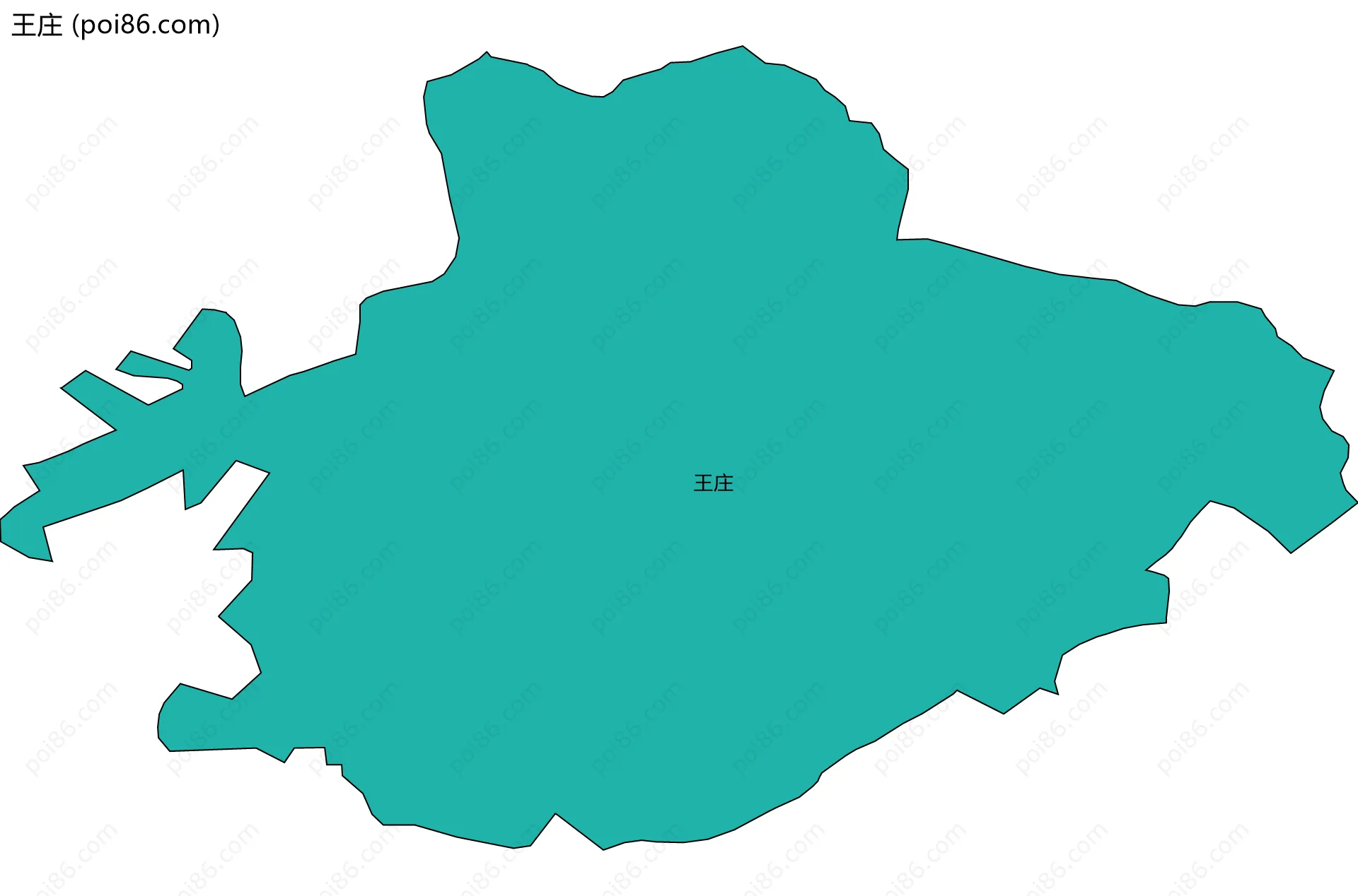 王庄边界地图